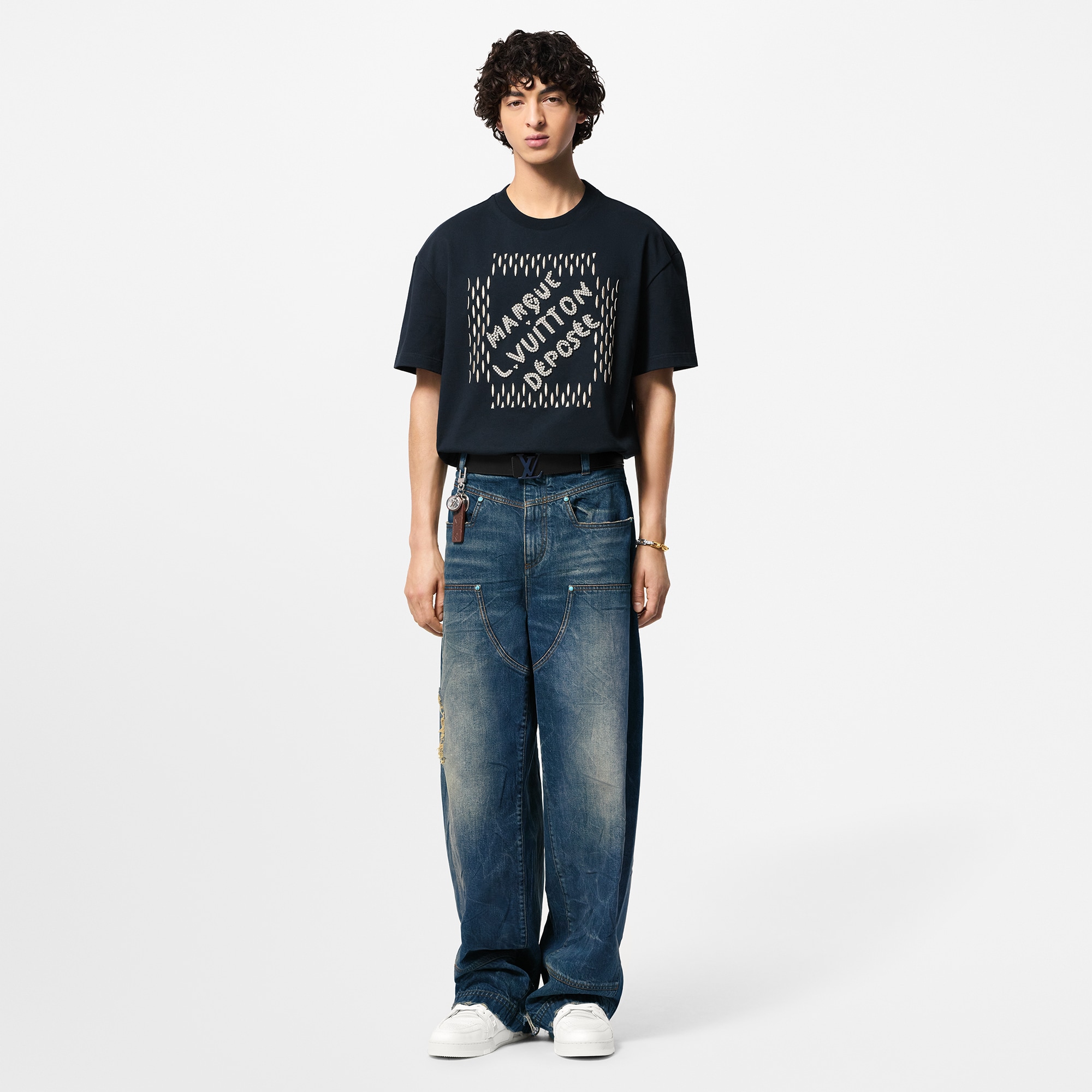 Embroidered Signature Cotton T-Shirt - Ready to Wear | LOUIS VUITTON