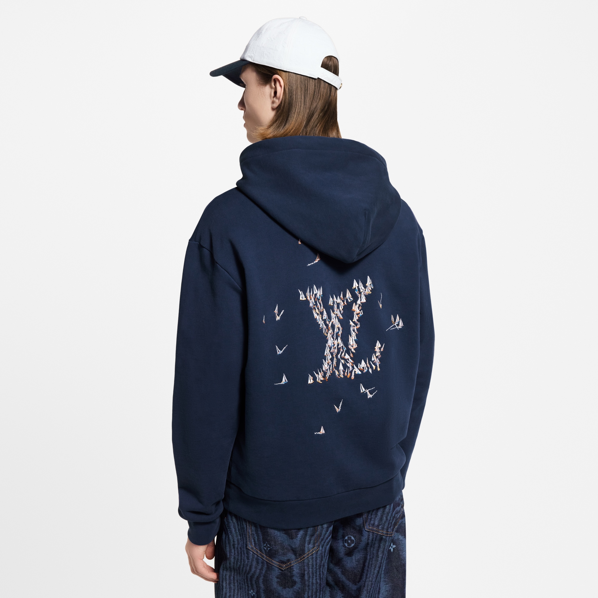 Embroidered Signature Hoodie  in Men