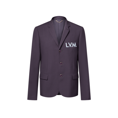 Embroidered Signature Single-Breasted Jacket in Men's Ready to Wear Blazers and Jackets collections by Louis Vuitton (Product zoom)