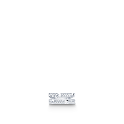 Empreinte Double Ring, White Gold and Diamonds in Jewelry's Categories All Fine Jewelry collections by Louis Vuitton (Product zoom)