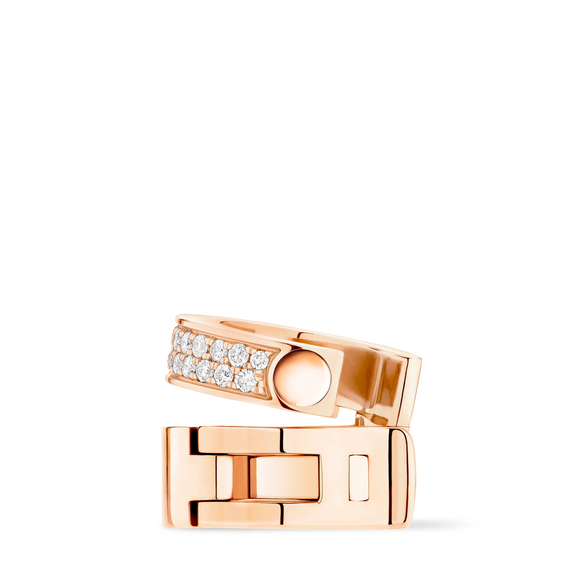 Empreinte Ear Cuff, Pink Gold and Diamonds  in Jewelry