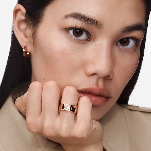 Empreinte Large Ring, Pink Gold in Jewelry's Categories All Fine Jewelry collections by Louis Vuitton (Product zoom)