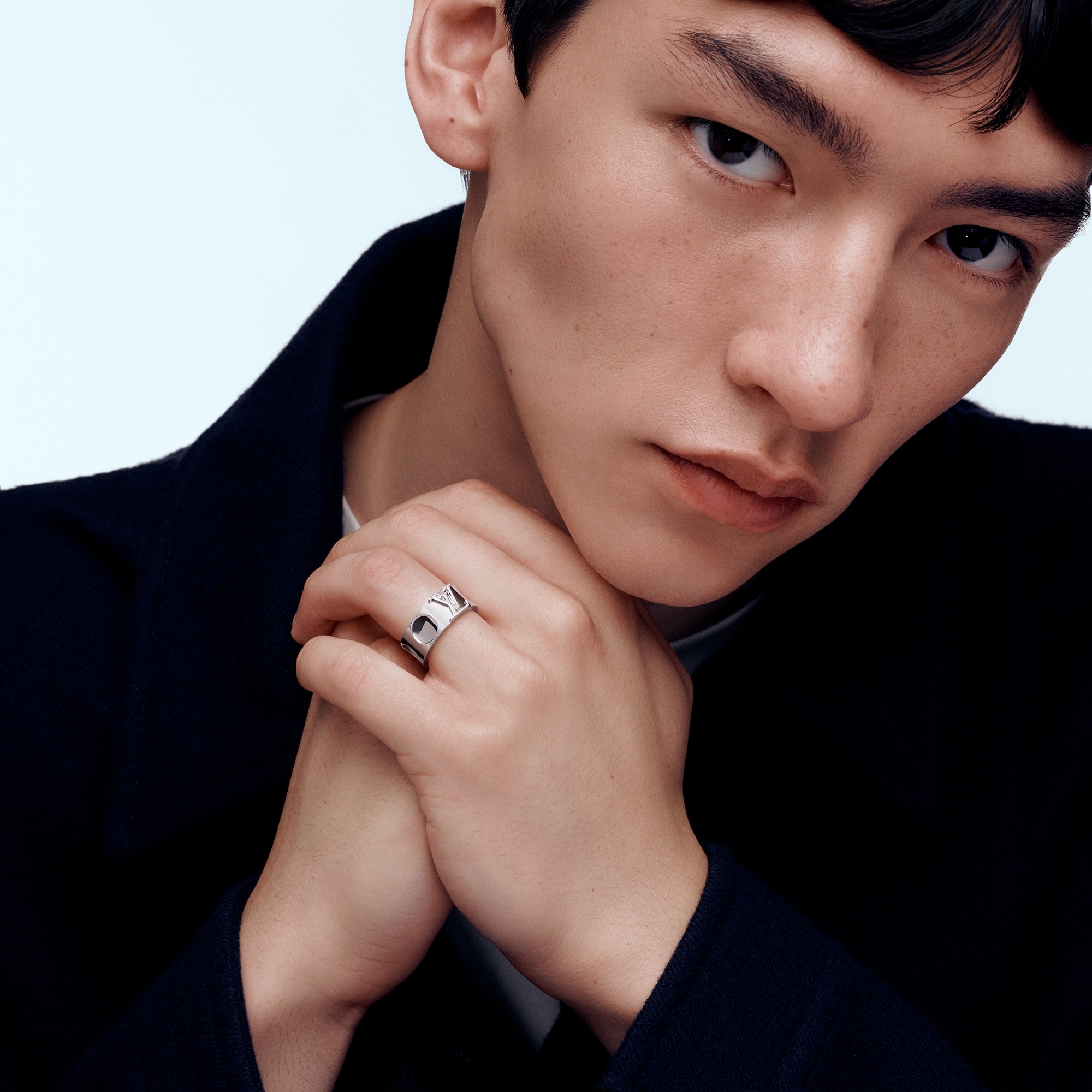 Empreinte Large Ring, White Gold  in Jewelry