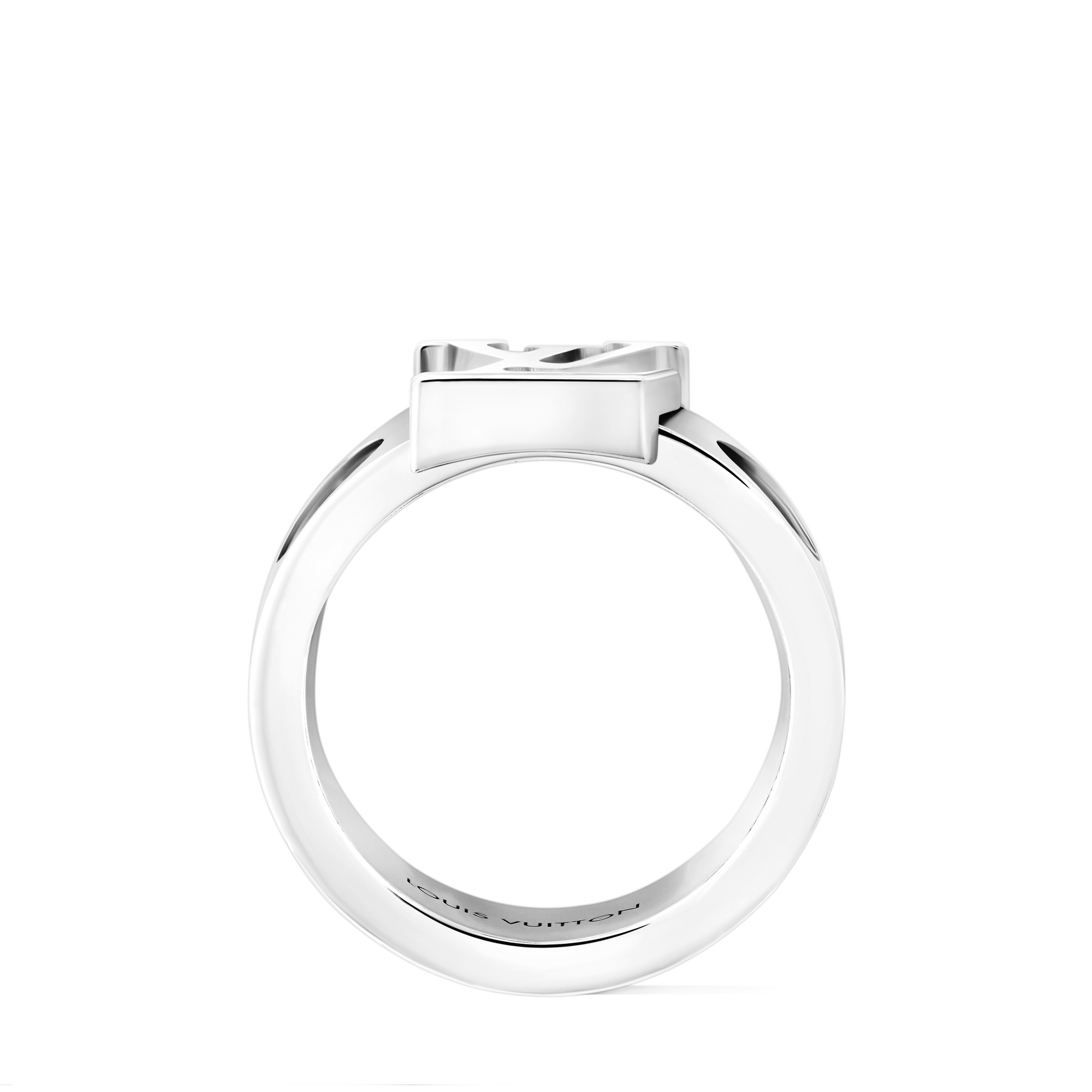 Empreinte Large Ring, White Gold  in Jewelry