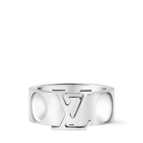 Empreinte Large Ring, White Gold in Jewelry's Categories All Fine Jewelry collections by Louis Vuitton (Product zoom)