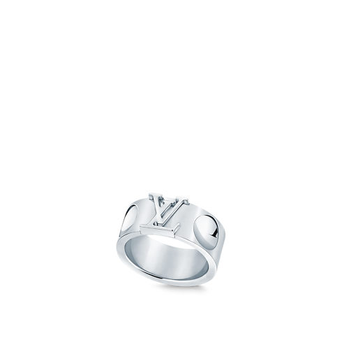 Empreinte Large Ring, White Gold in Jewelry's Categories All Fine Jewelry collections by Louis Vuitton (Product zoom)