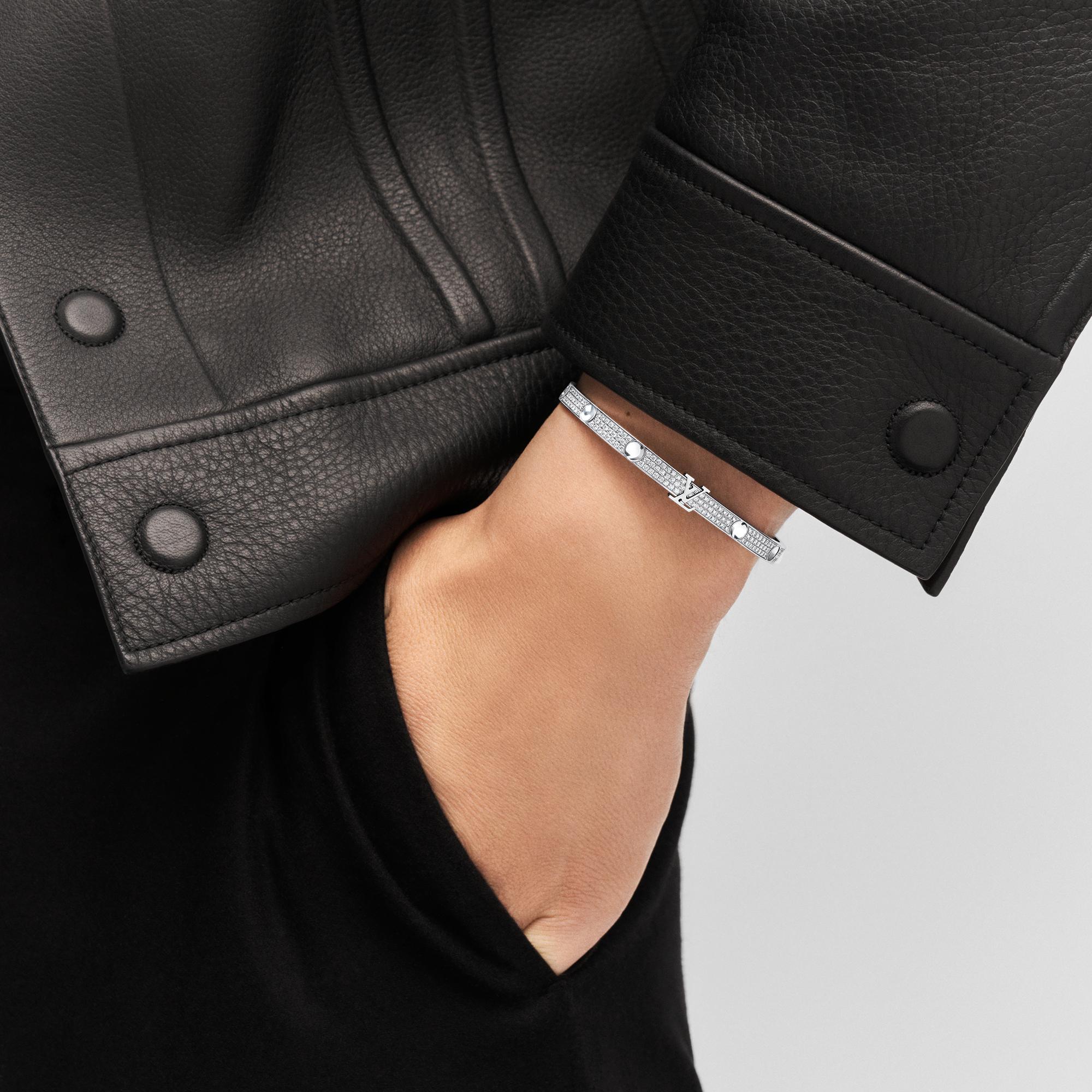 Empreinte Medium Bangle, White Gold and Diamonds  in Jewelry