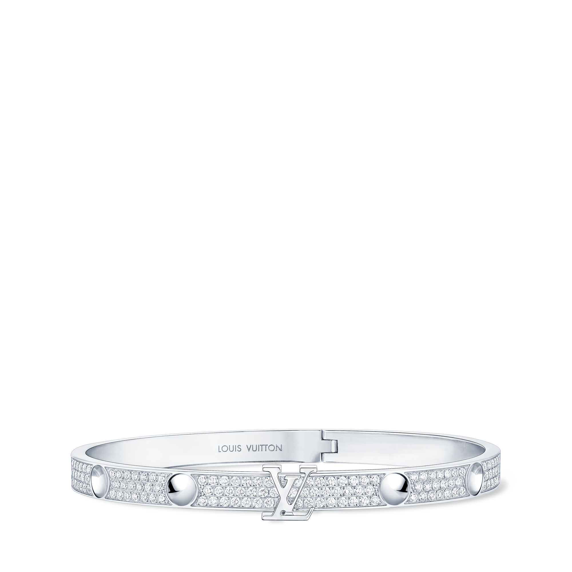 Empreinte Medium Bangle, White Gold and Diamonds  in Jewelry