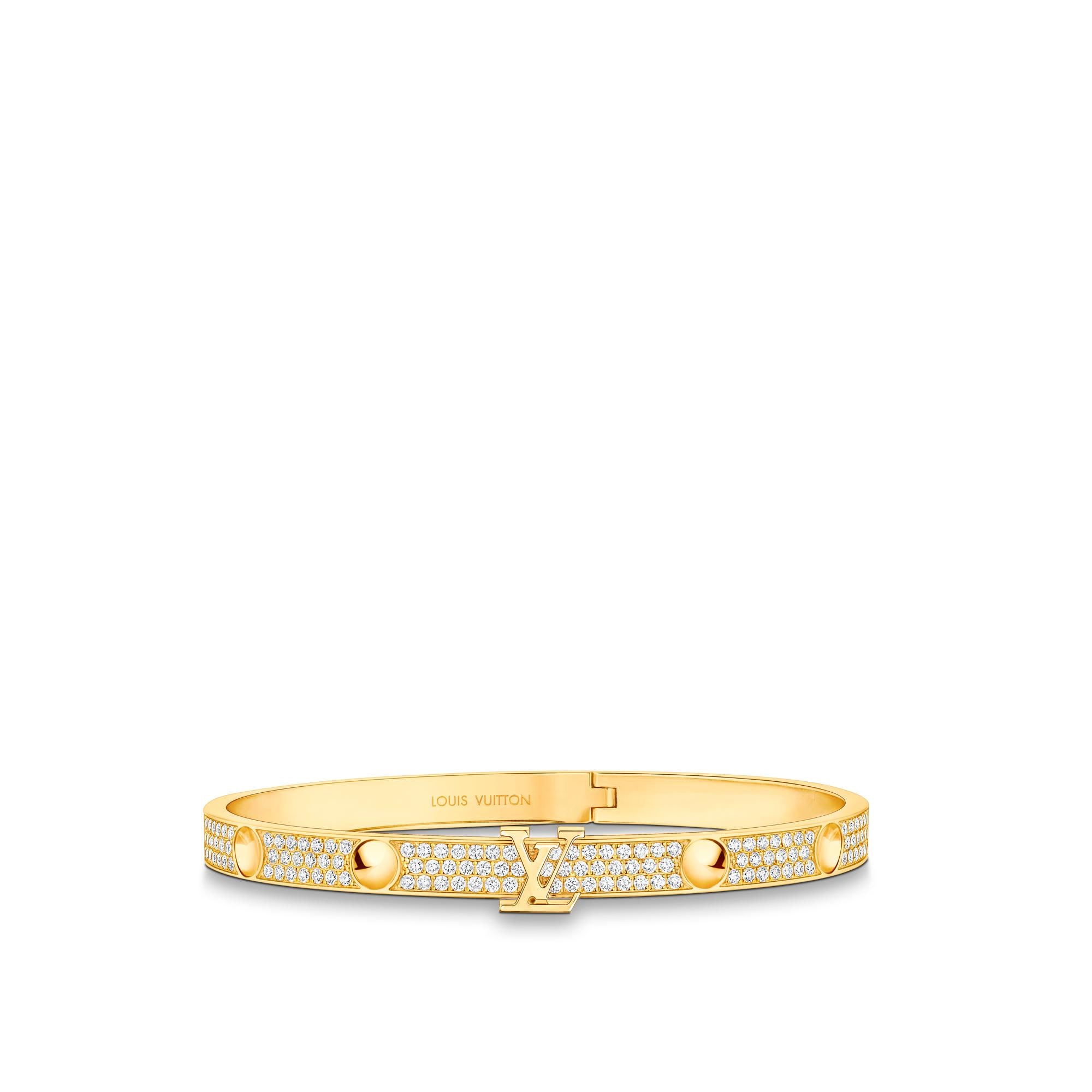 Empreinte Medium Bangle, Yellow Gold and Diamonds  in Jewelry