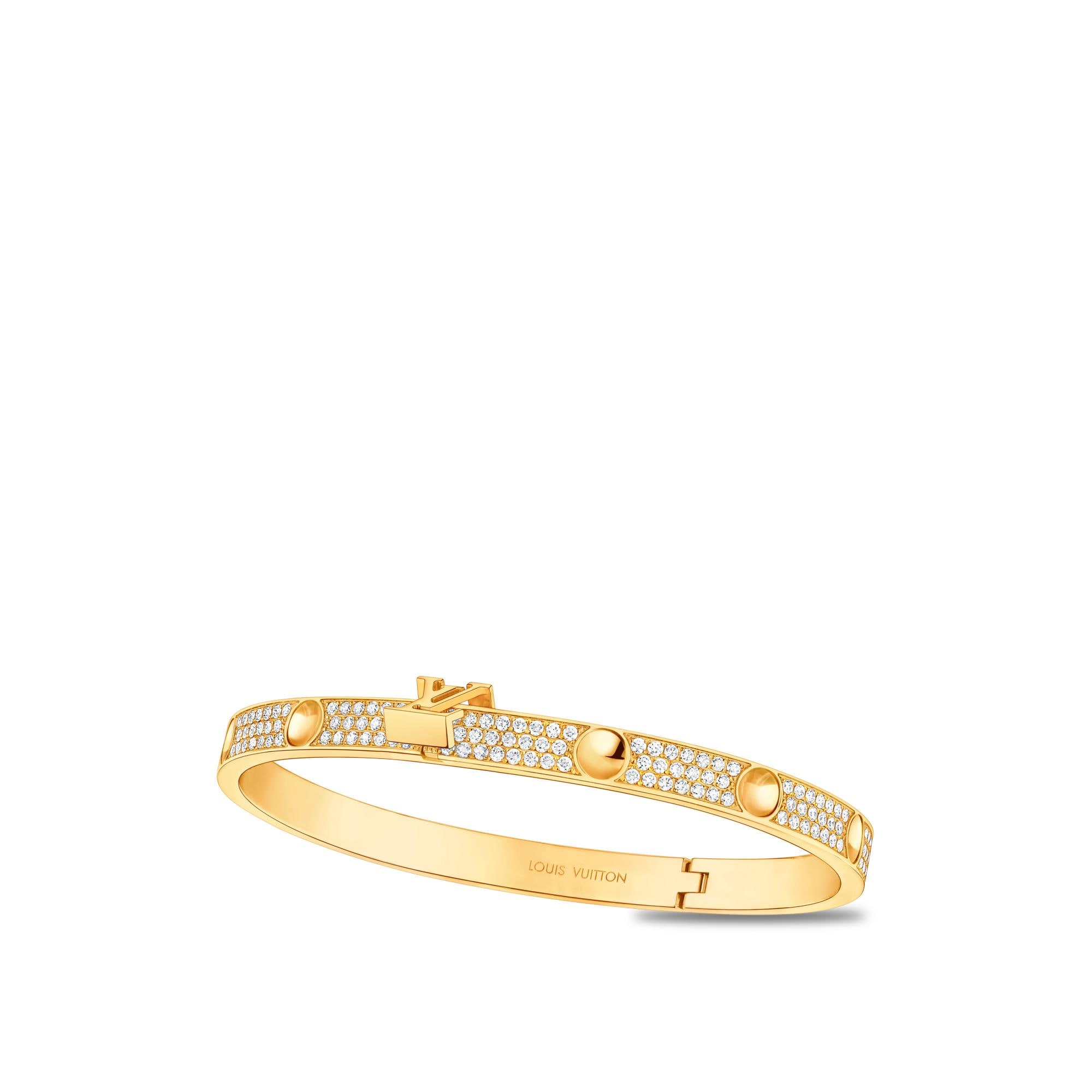 Empreinte Medium Bangle, Yellow Gold and Diamonds  in Jewelry