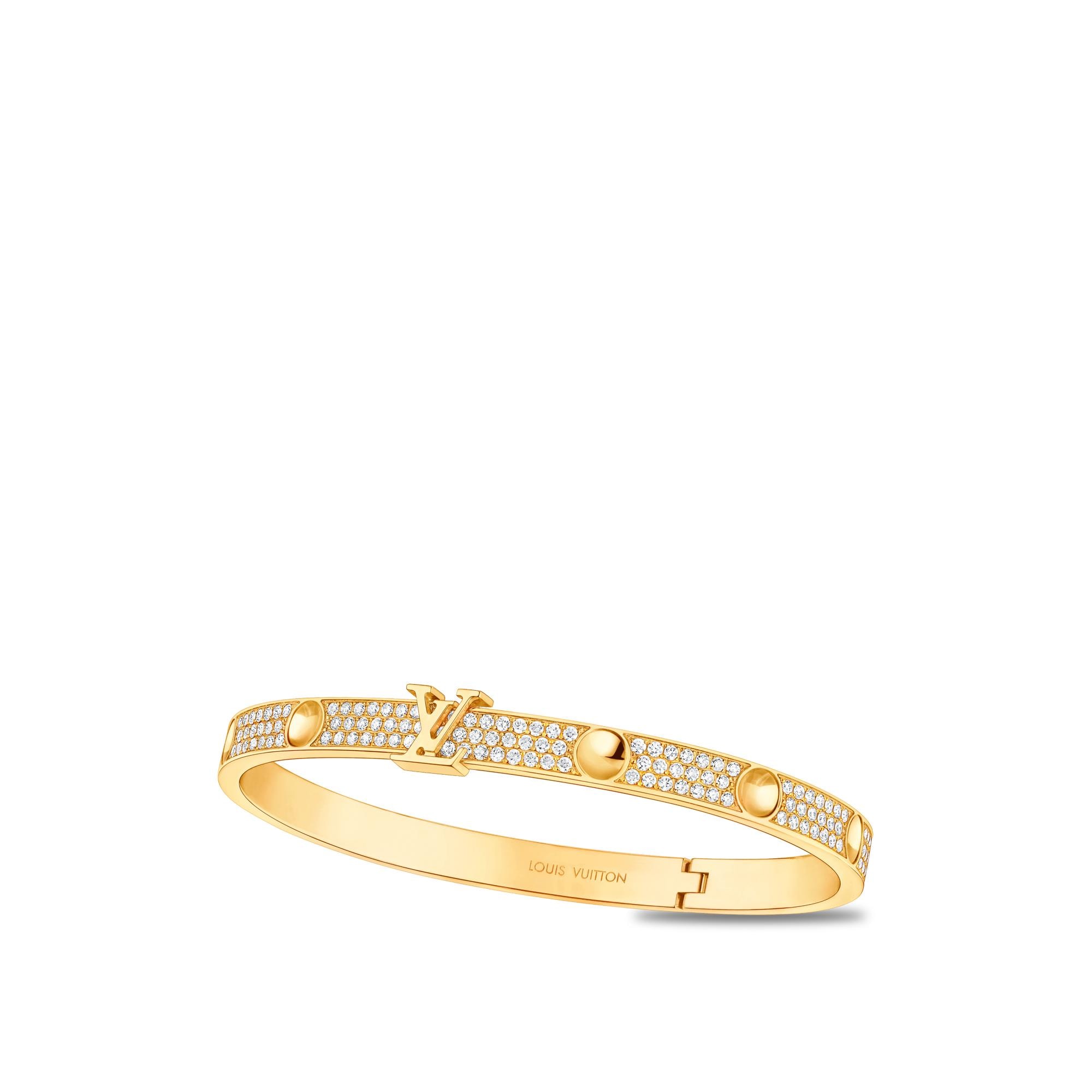 Empreinte Medium Bangle, Yellow Gold and Diamonds  in Jewelry