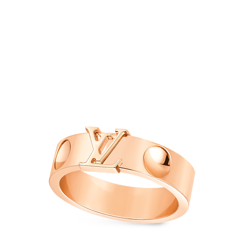 Empreinte Medium Ring, Pink Gold in Les Extraordinaires's Jewelry Rings collections by Louis Vuitton (Product zoom)