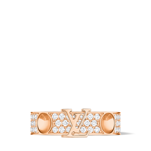 Empreinte Medium Ring, Pink Gold and Diamonds in Jewelry's Categories Rings collections by Louis Vuitton (Product zoom)
