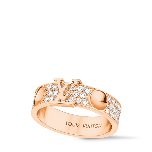 Empreinte Medium Ring, Pink Gold and Diamonds in Jewelry's Categories Rings collections by Louis Vuitton (Product zoom)