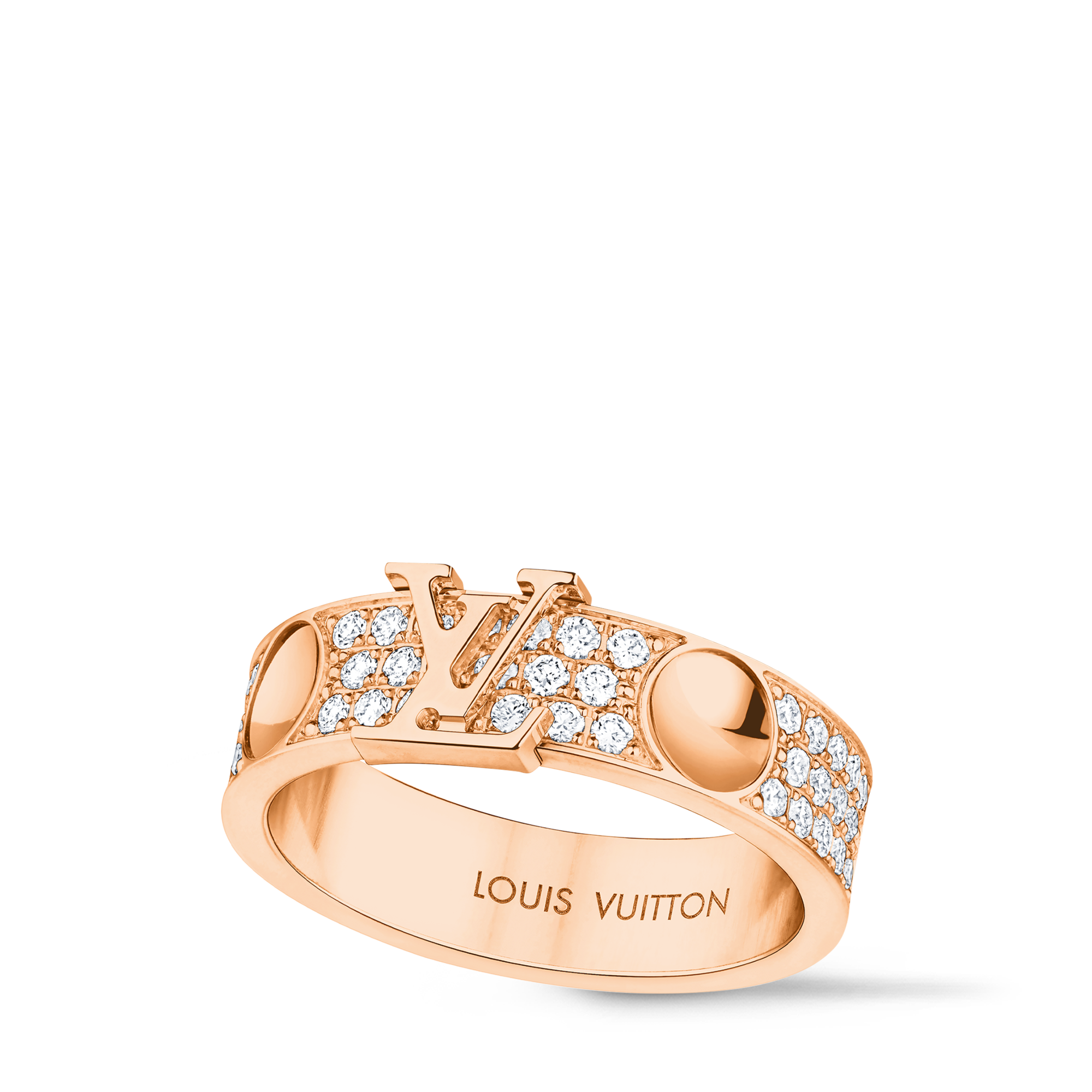 Empreinte Medium Ring, Pink Gold and Diamonds  in Jewelry