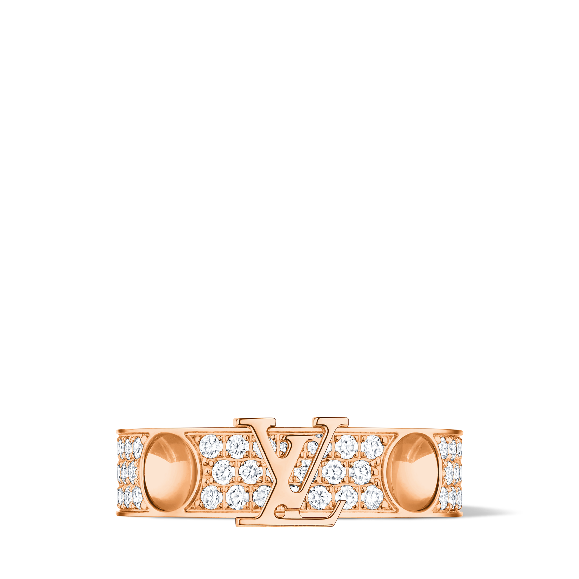 Empreinte Medium Ring, Pink Gold and Diamonds  in Jewelry