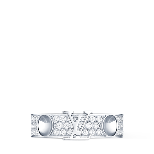 Empreinte Medium Ring, White Gold and Diamonds in Jewelry's Categories Rings collections by Louis Vuitton (Product zoom)