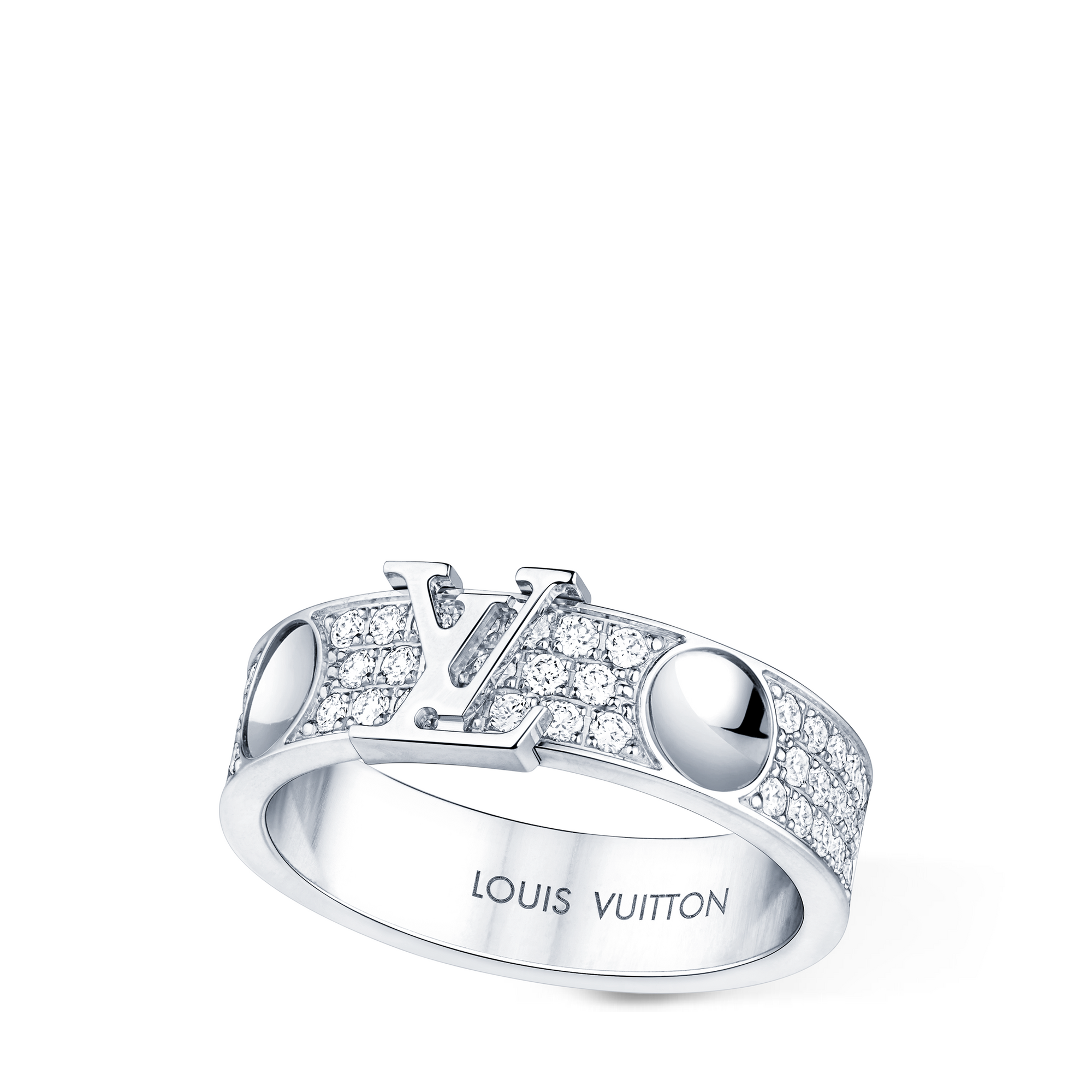 Empreinte Medium Ring, White Gold and Diamonds  in Jewelry