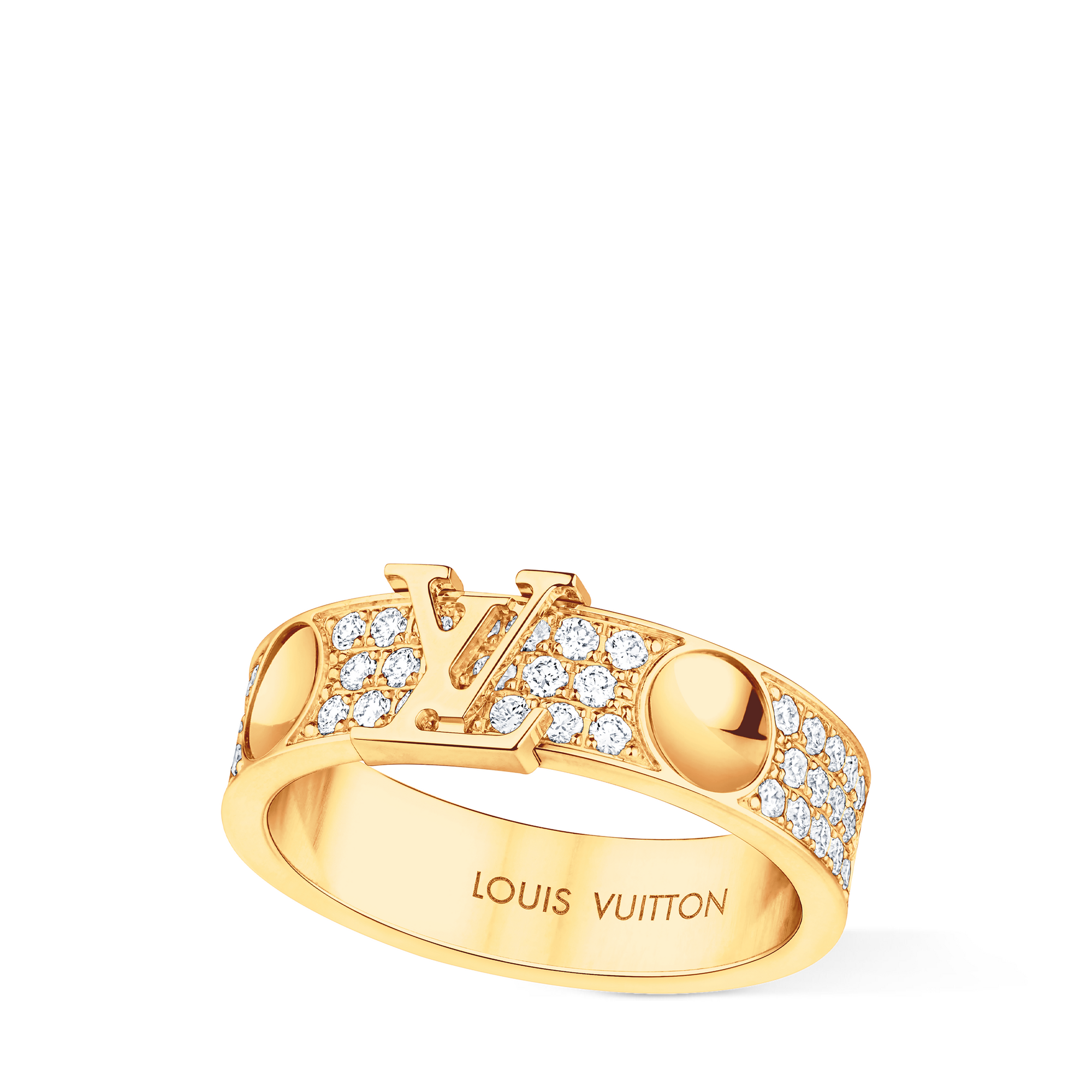 Empreinte Medium Ring, Yellow Gold and Diamonds  in Jewelry