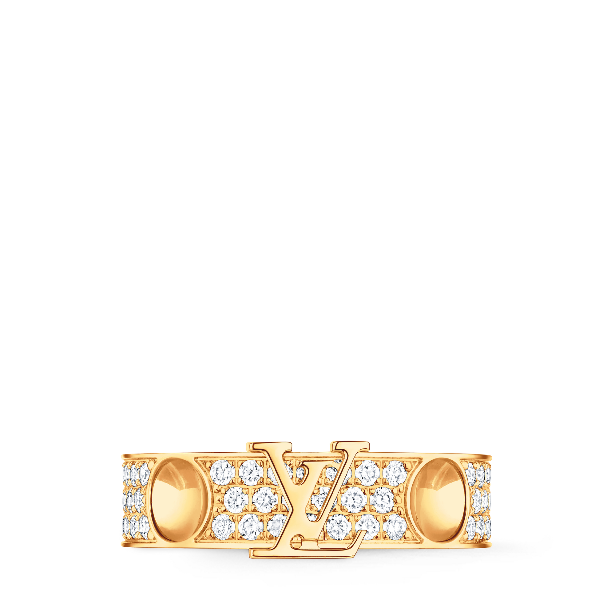 Empreinte Medium Ring, Yellow Gold and Diamonds  in Jewelry