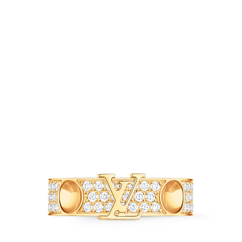 Empreinte Medium Ring, Yellow Gold and Diamonds in Jewelry's Categories All Fine Jewelry collections by Louis Vuitton (Product zoom)