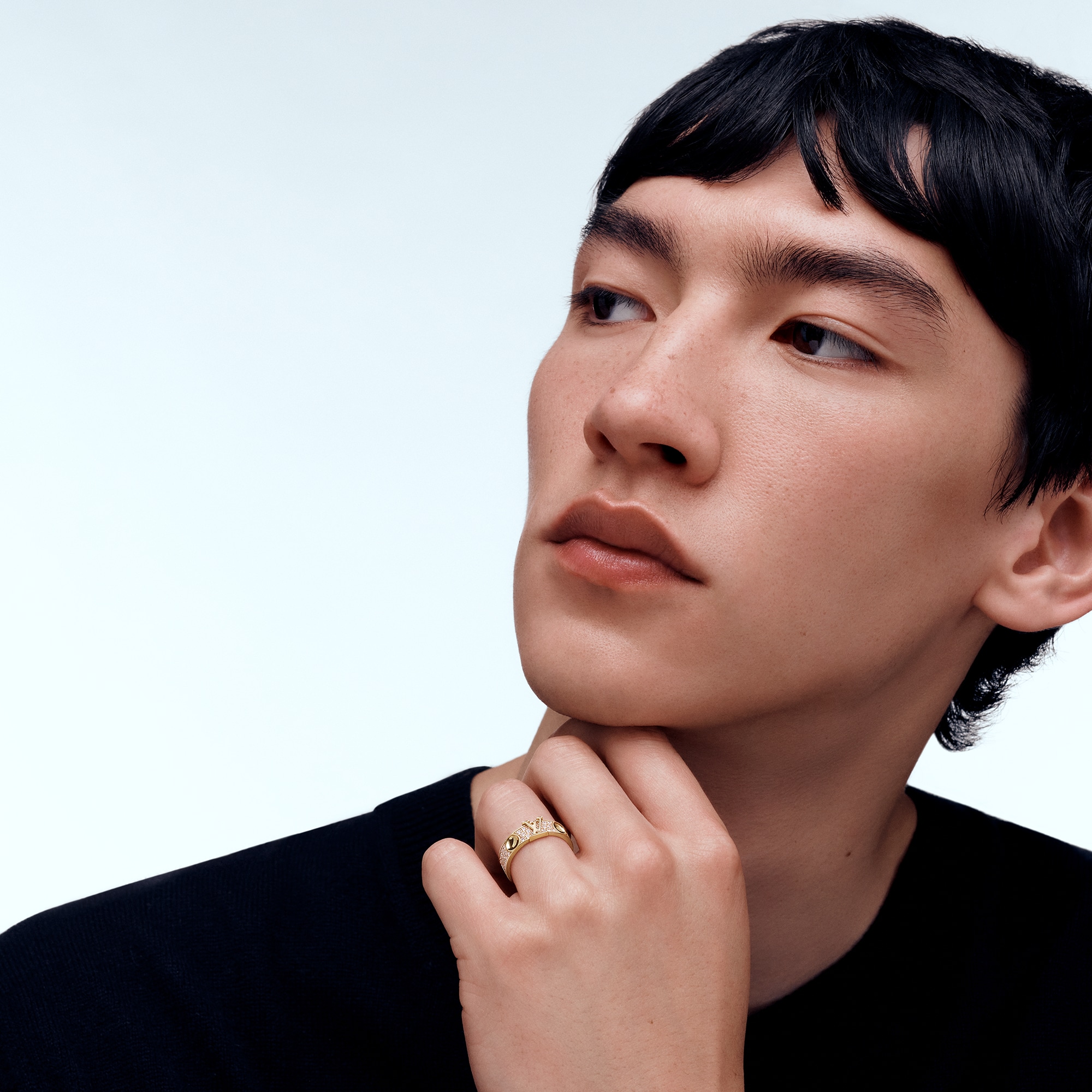 Empreinte Medium Ring, Yellow Gold and Diamonds  in Jewelry