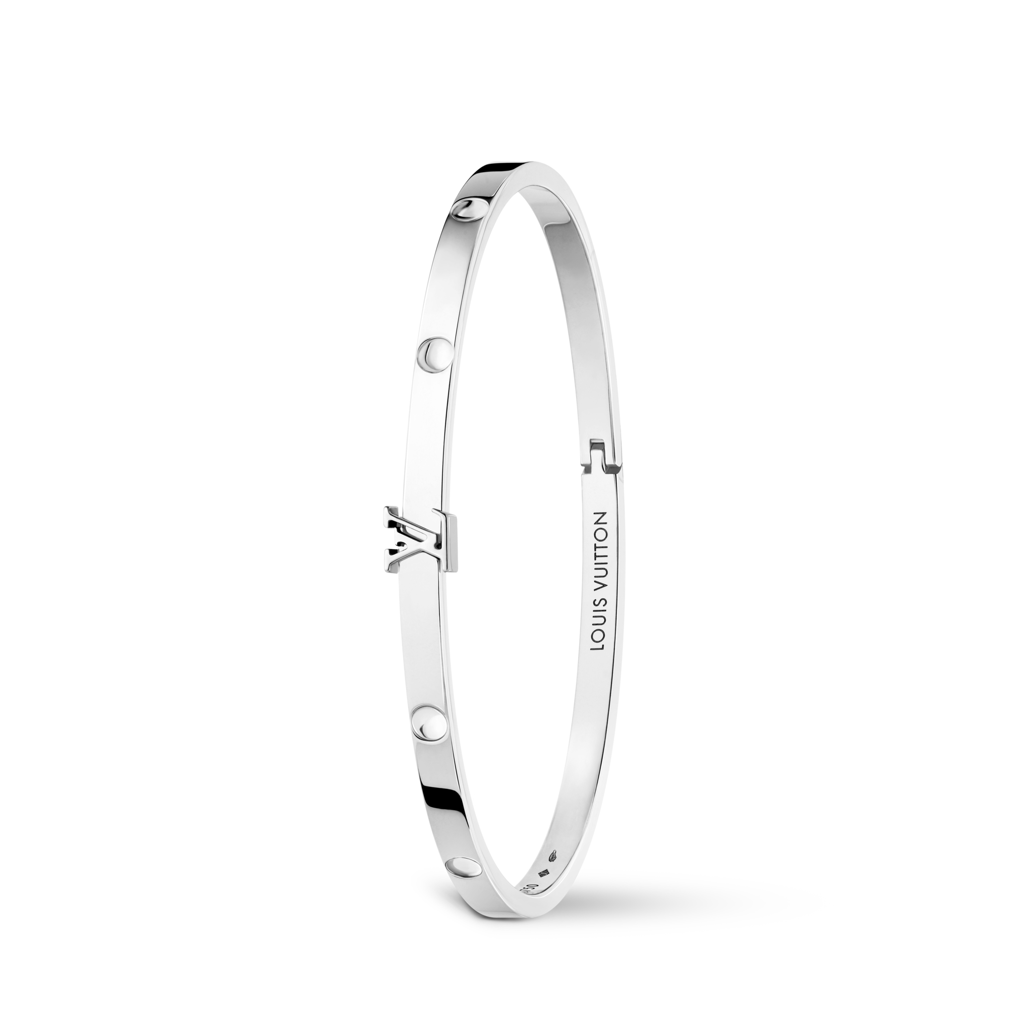 Empreinte Small Bangle, White Gold  in Jewelry
