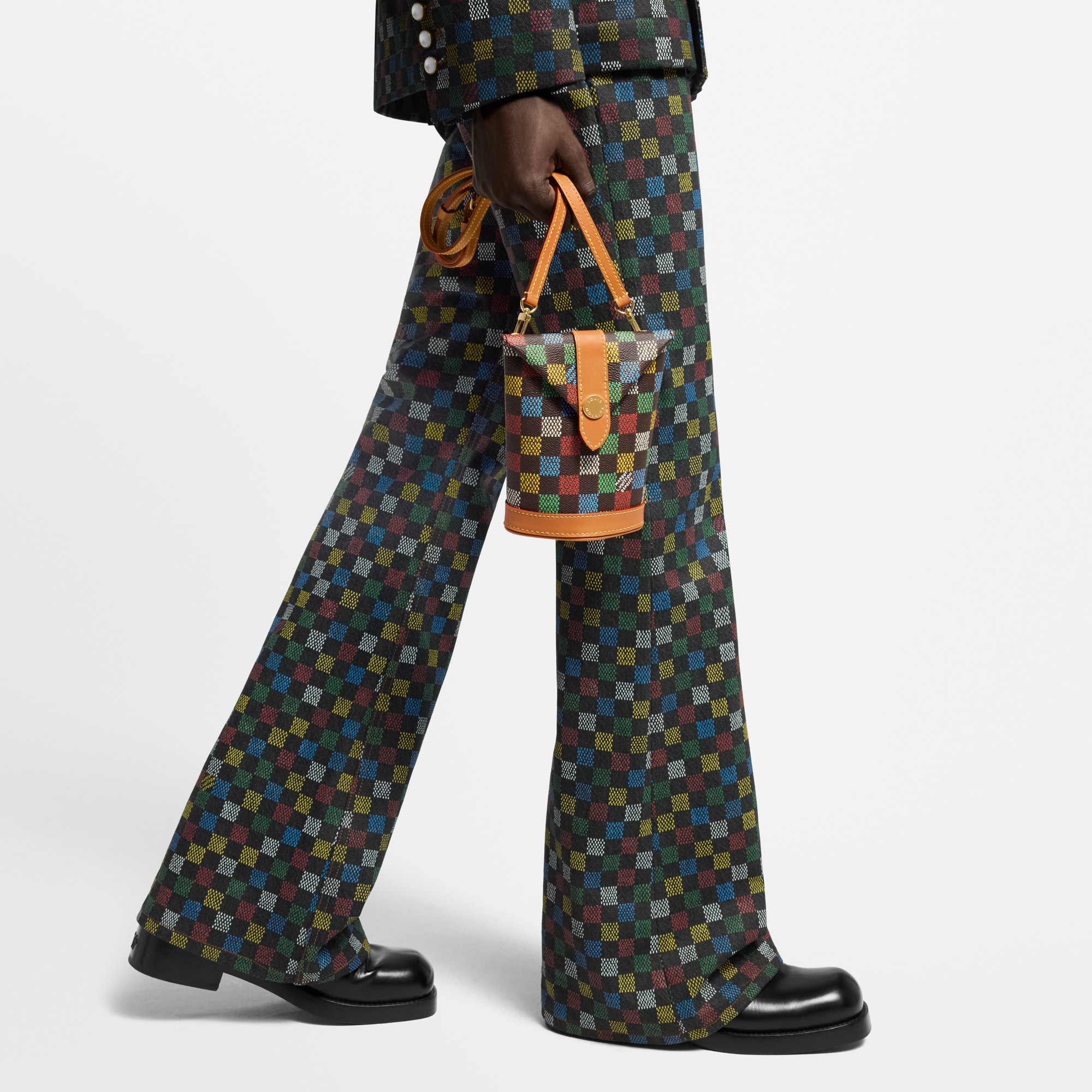 Envelope Pouch Damier Ebene Canvas in Men