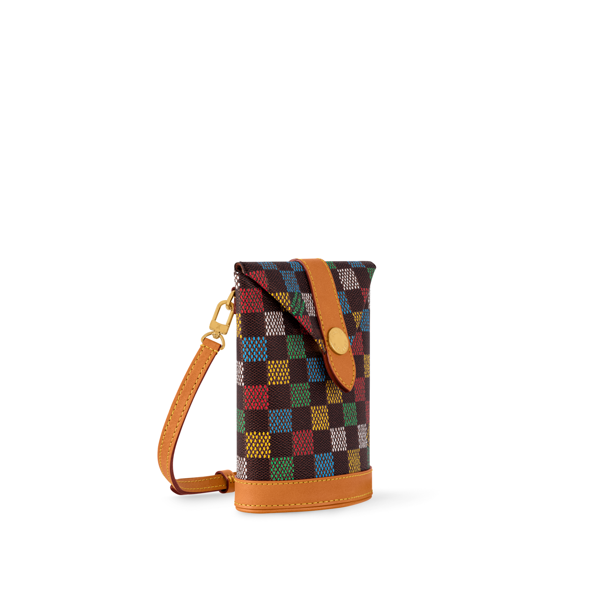 Envelope Pouch Damier Ebene Canvas in Men