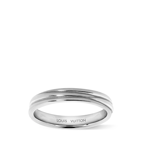 Epi wedding band, platinum in Jewelry's Categories All Fine Jewelry collections by Louis Vuitton (Product zoom)