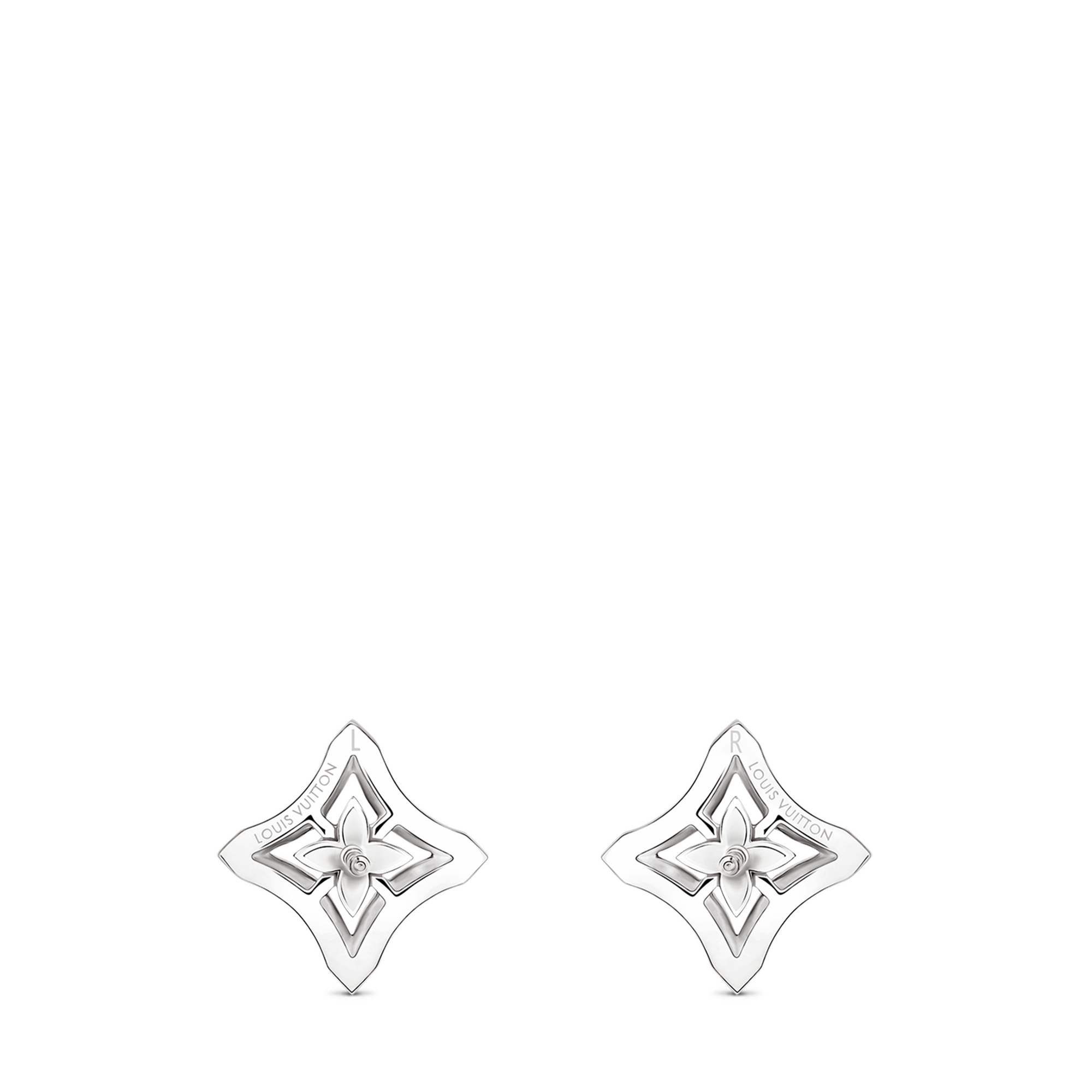 Ever Blossom Ear Studs, White Gold & Diamonds  in Jewelry