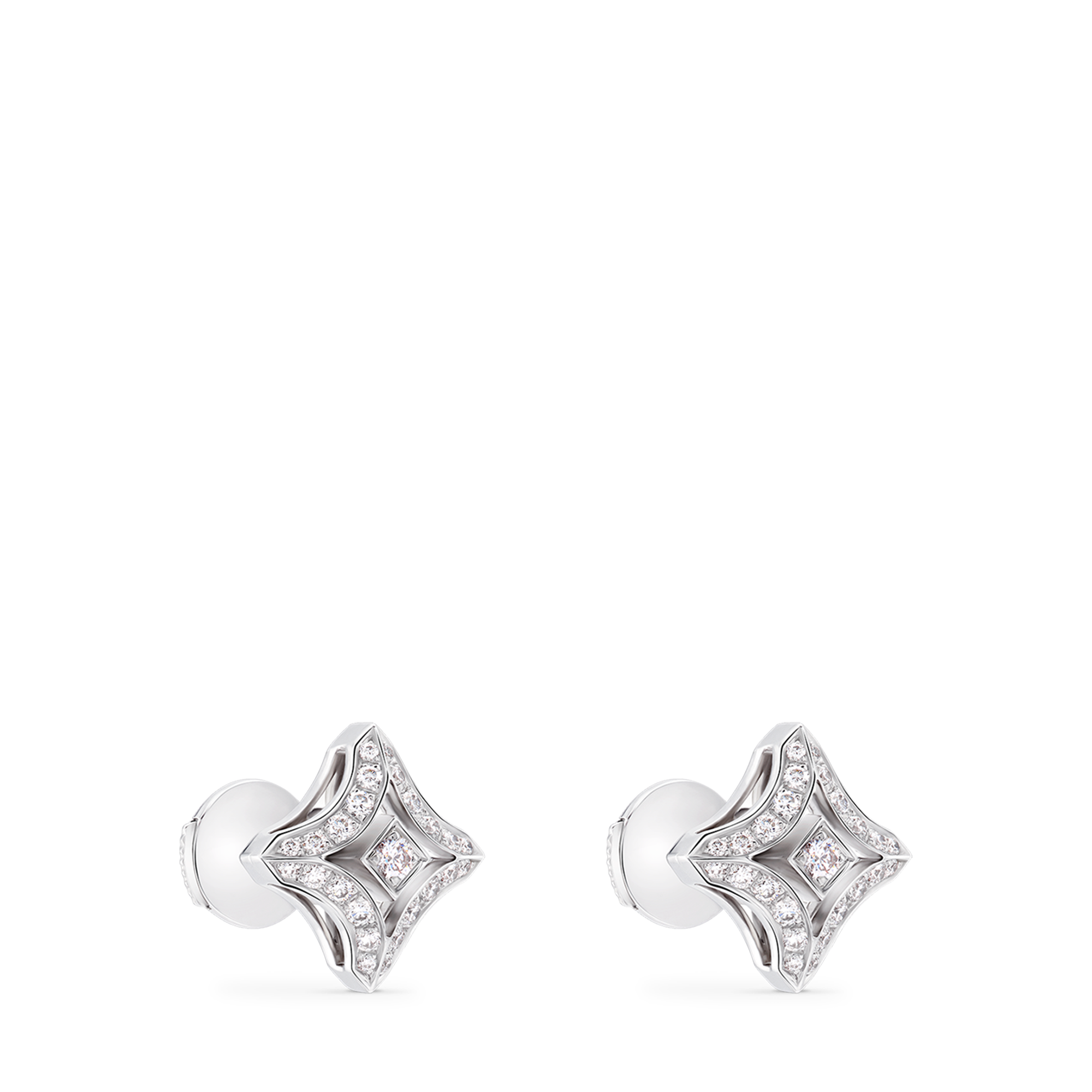 Ever Blossom Ear Studs, White Gold & Diamonds  in Jewelry