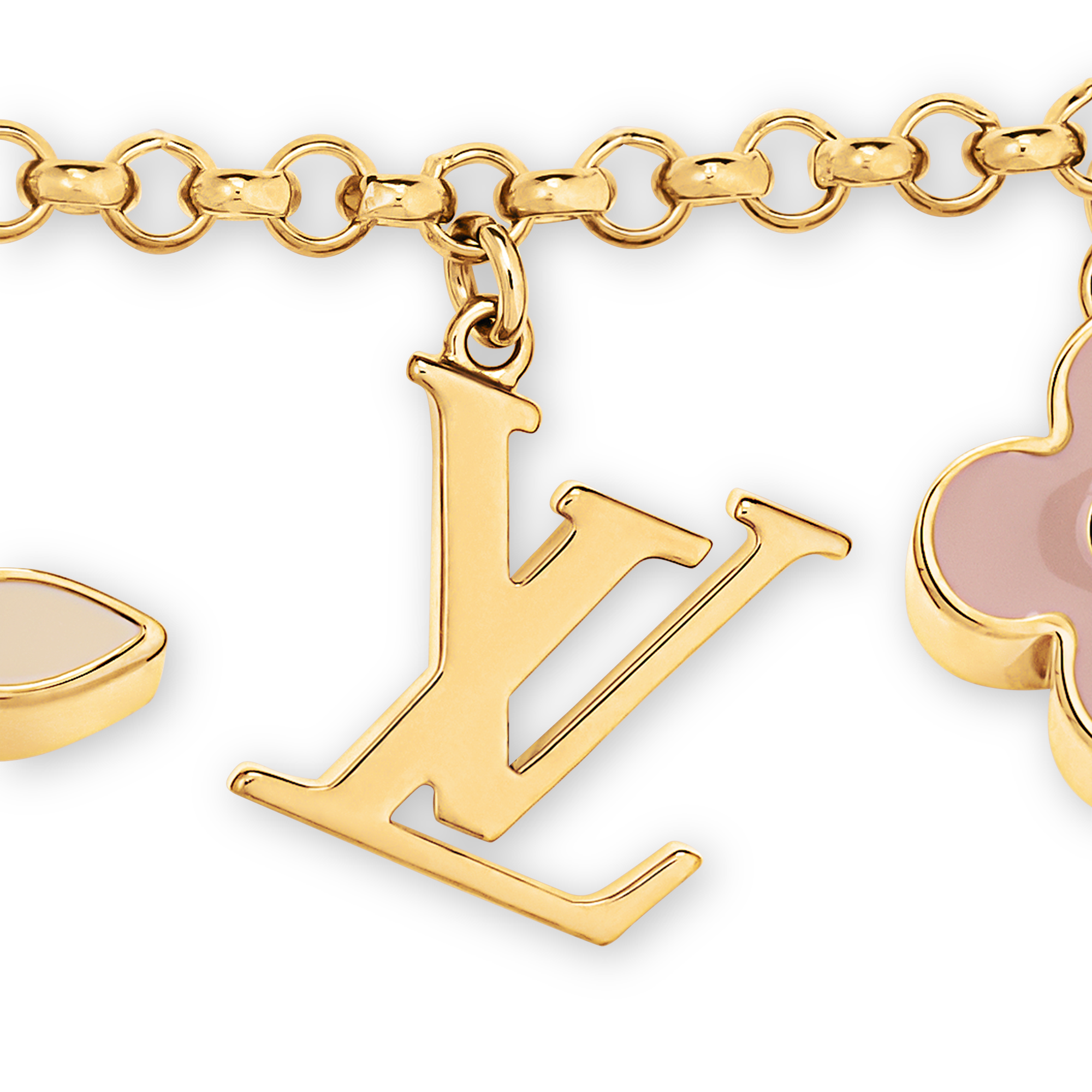 Fleur de Monogram Bag Charm Chain S00 in Women