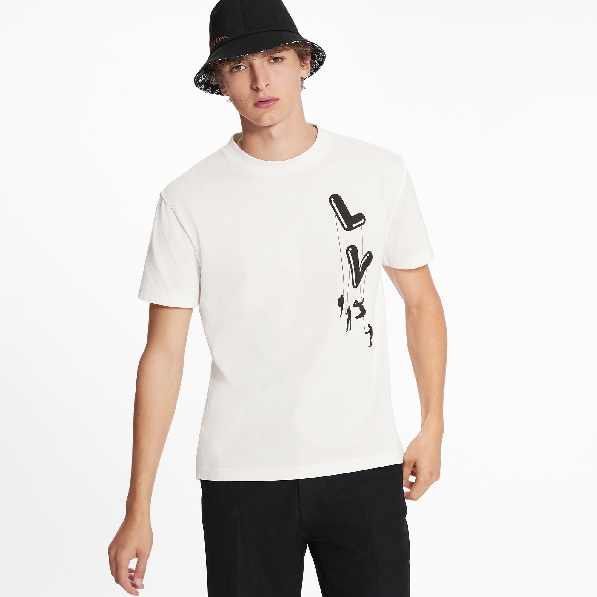 louis vuitton logo tee