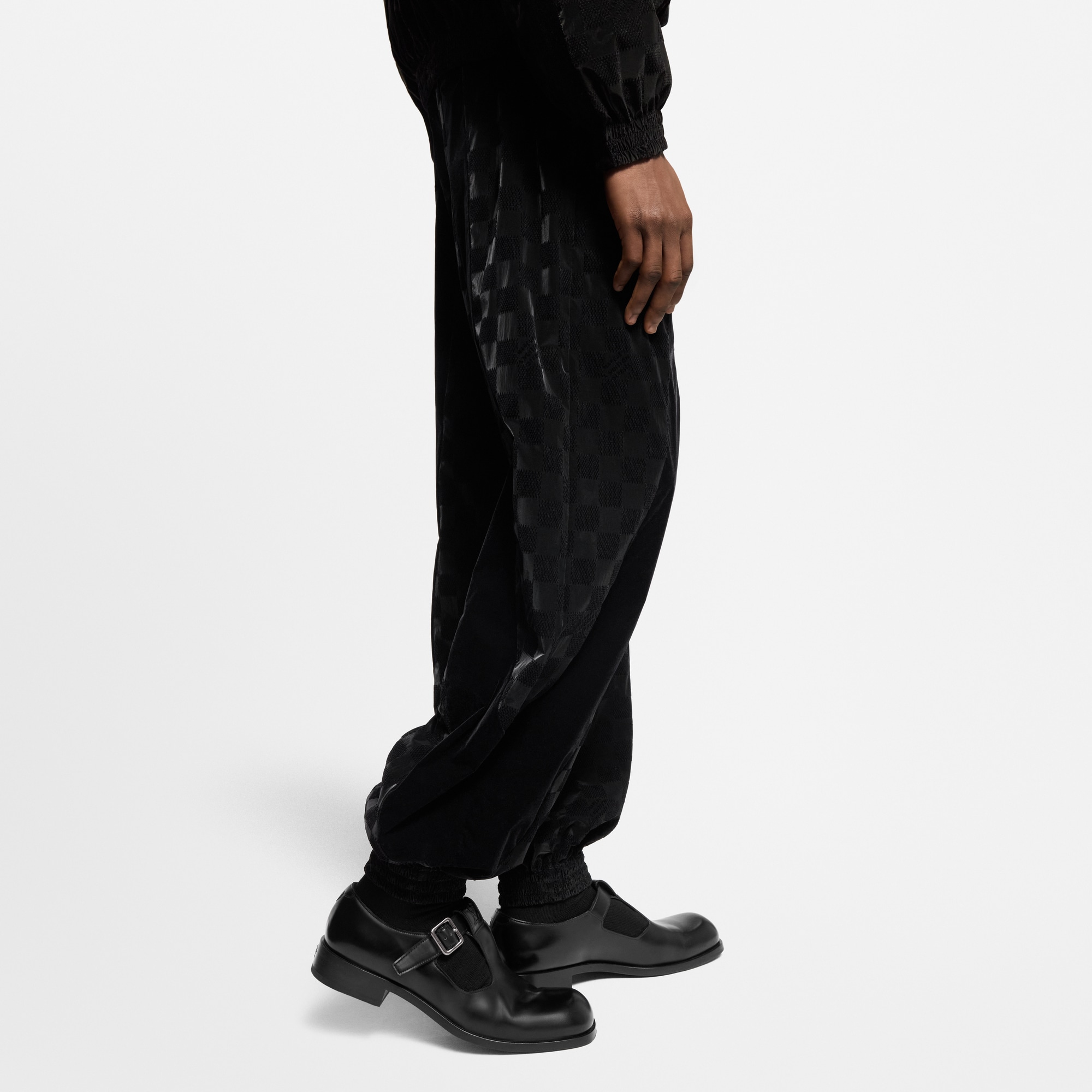 Flocked Damier Technical Track Pants  in Men