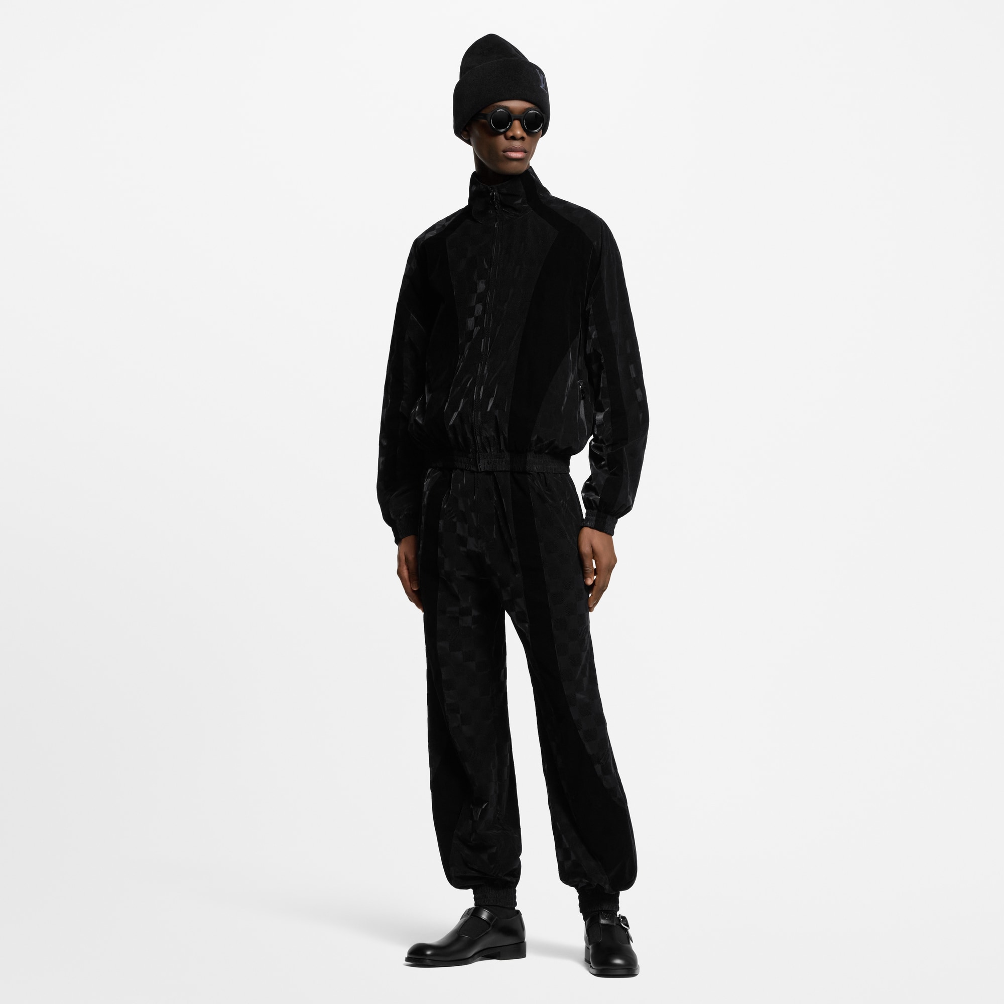 Flocked Damier Technical Track Pants  in Men