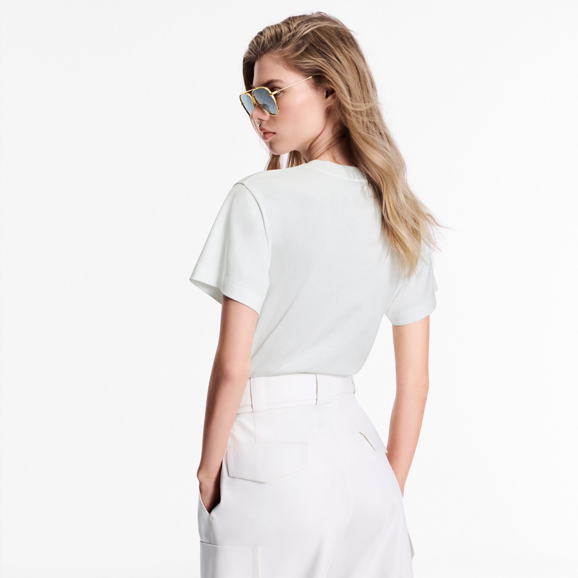 Flocked LV T-Shirt  in Women