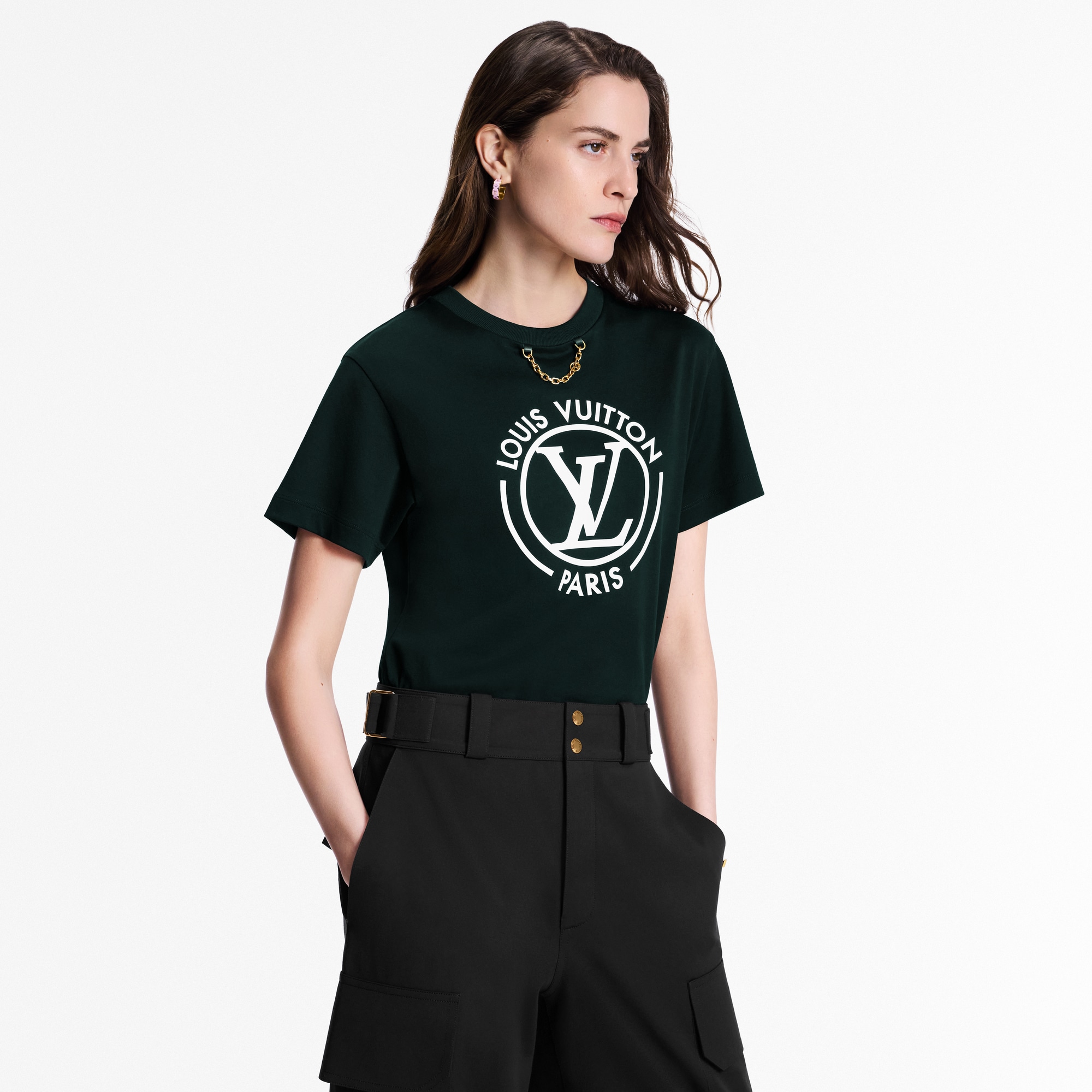 Flocked LV T-Shirt  in Women