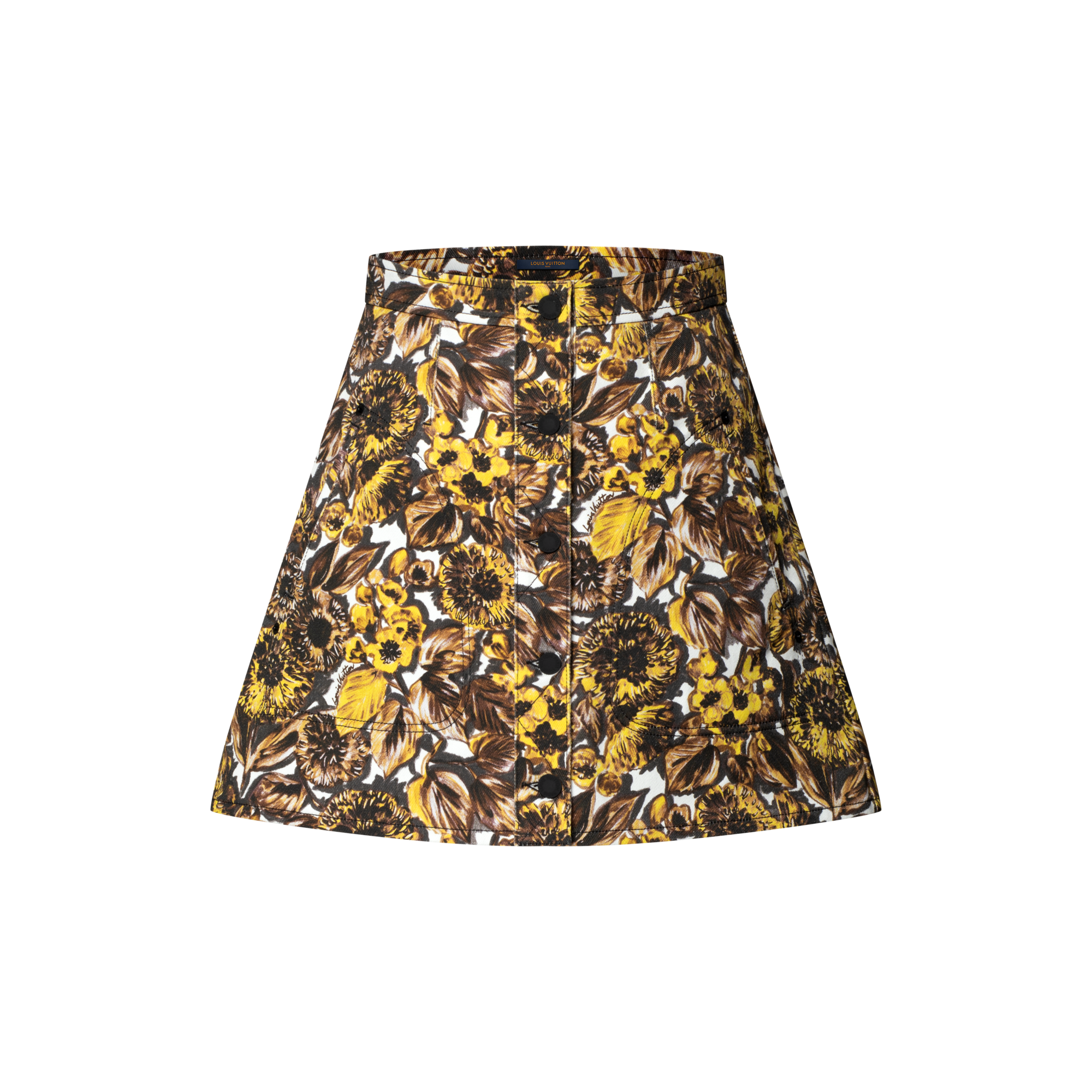 Floral Print Button Front Skirt  in Women