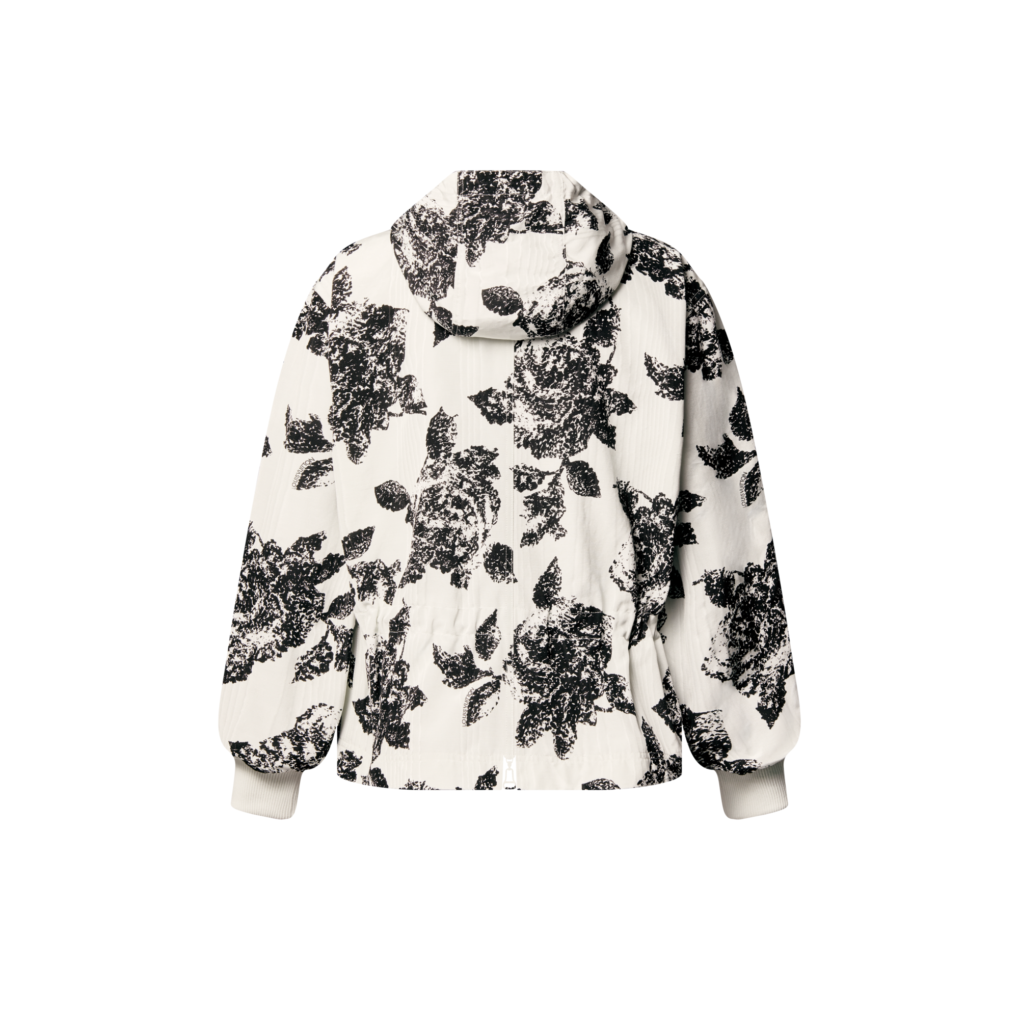 Floral Print Hooded Parka  in Women