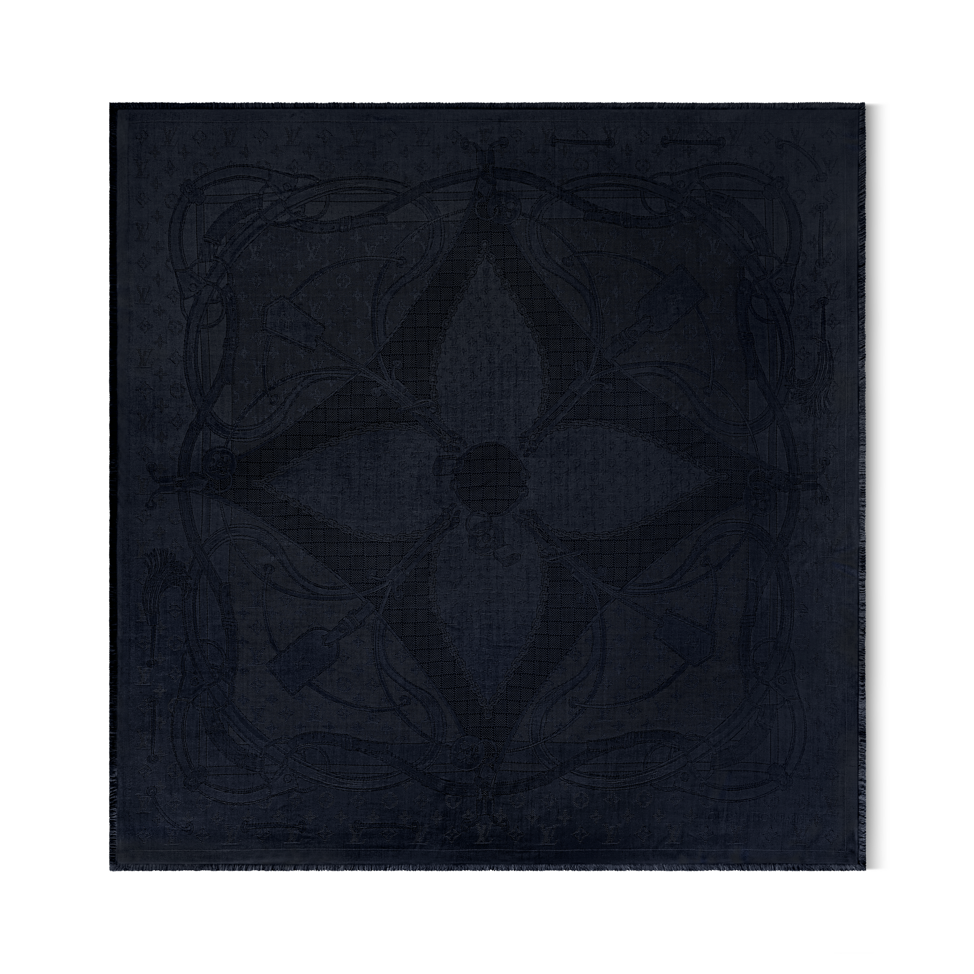 Flower And Straps Shawl S00 in Women