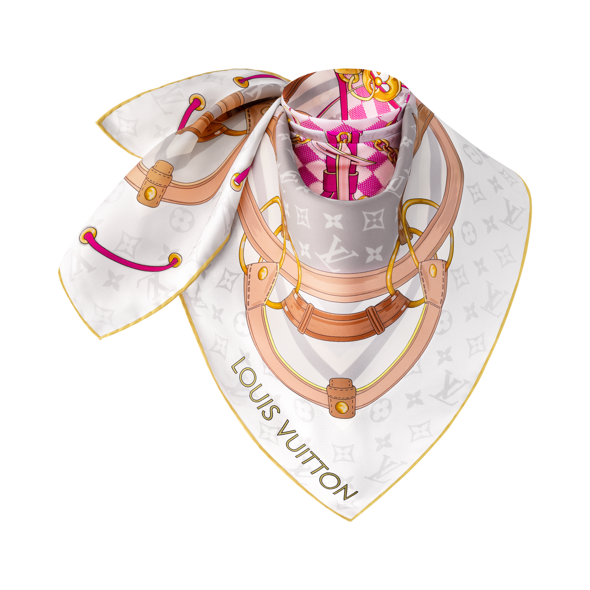 Flower And Straps Square 90 S00 in Women