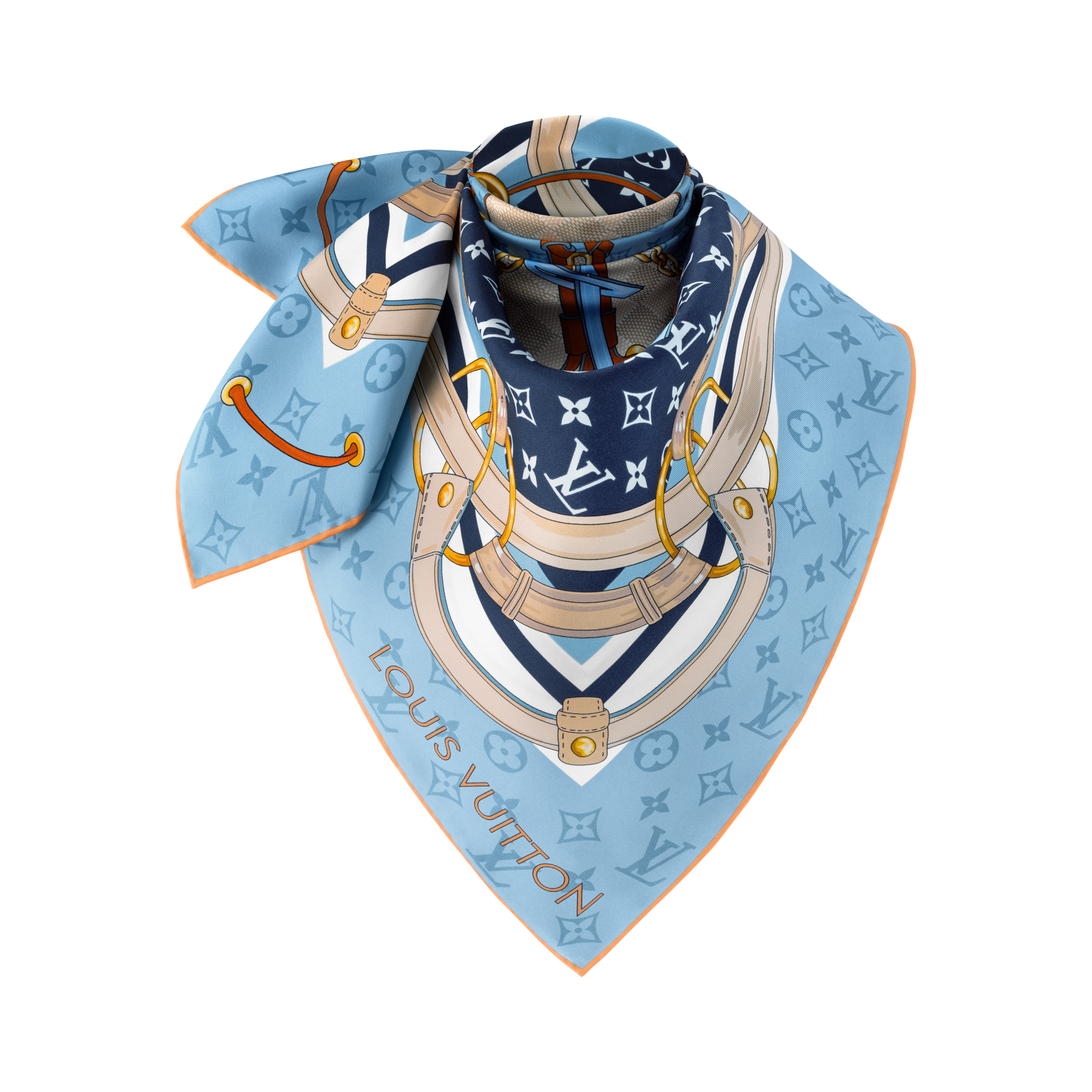 Flower And Straps Square 90 S00 in Women