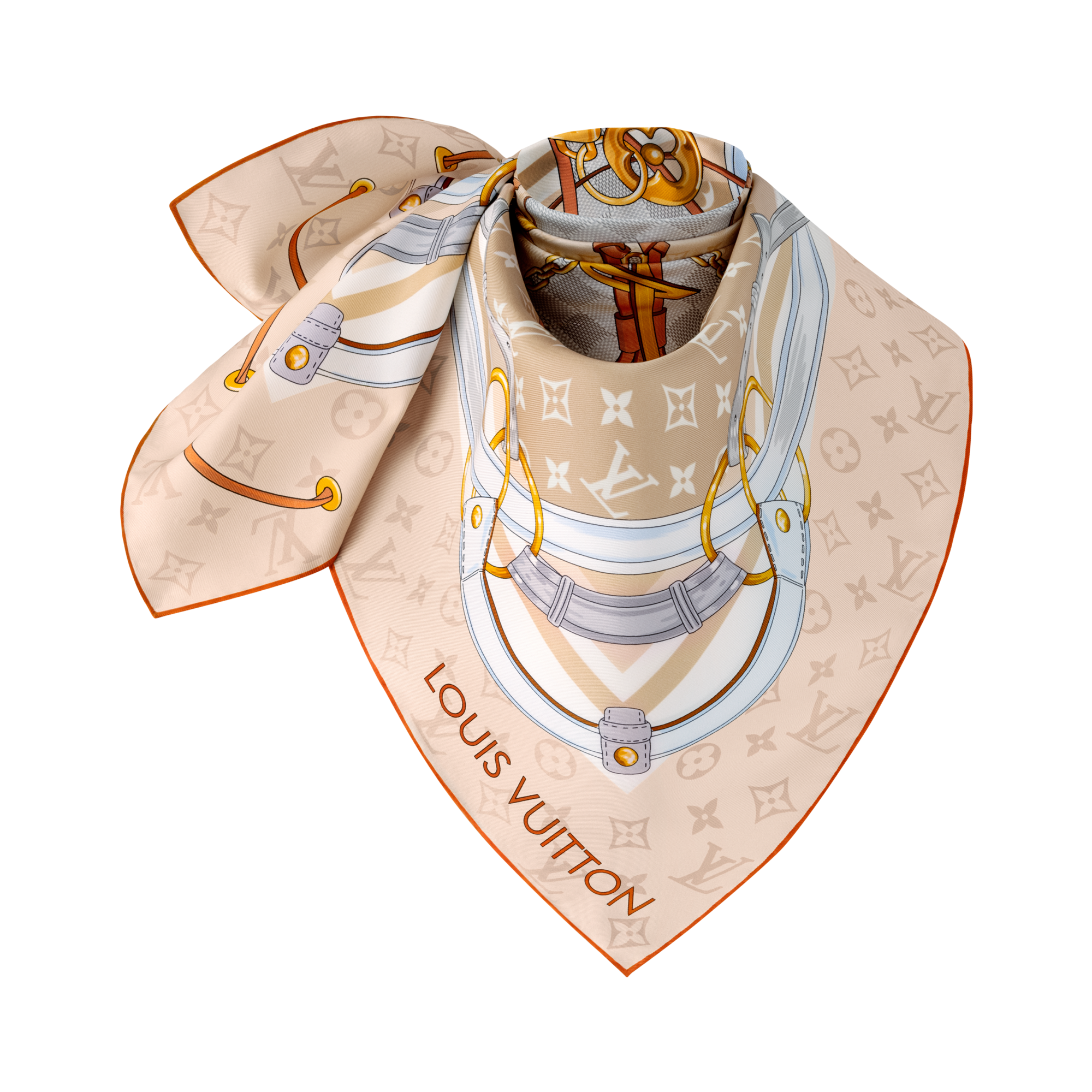 Flower And Straps Square 90 S00 in Women