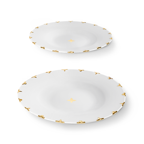 Flower Crown Set of 2 Dessert Plates in Trunks, Travel and Home's Home and Art of Dining Art of Dining collections by Louis Vuitton (Product zoom)