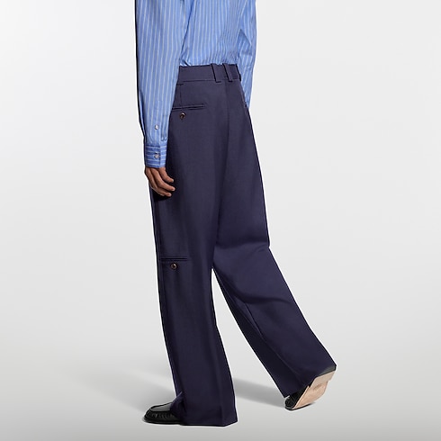 Folded Mohair Pants in Men's Ready to Wear Pants collections by Louis Vuitton (Product zoom)