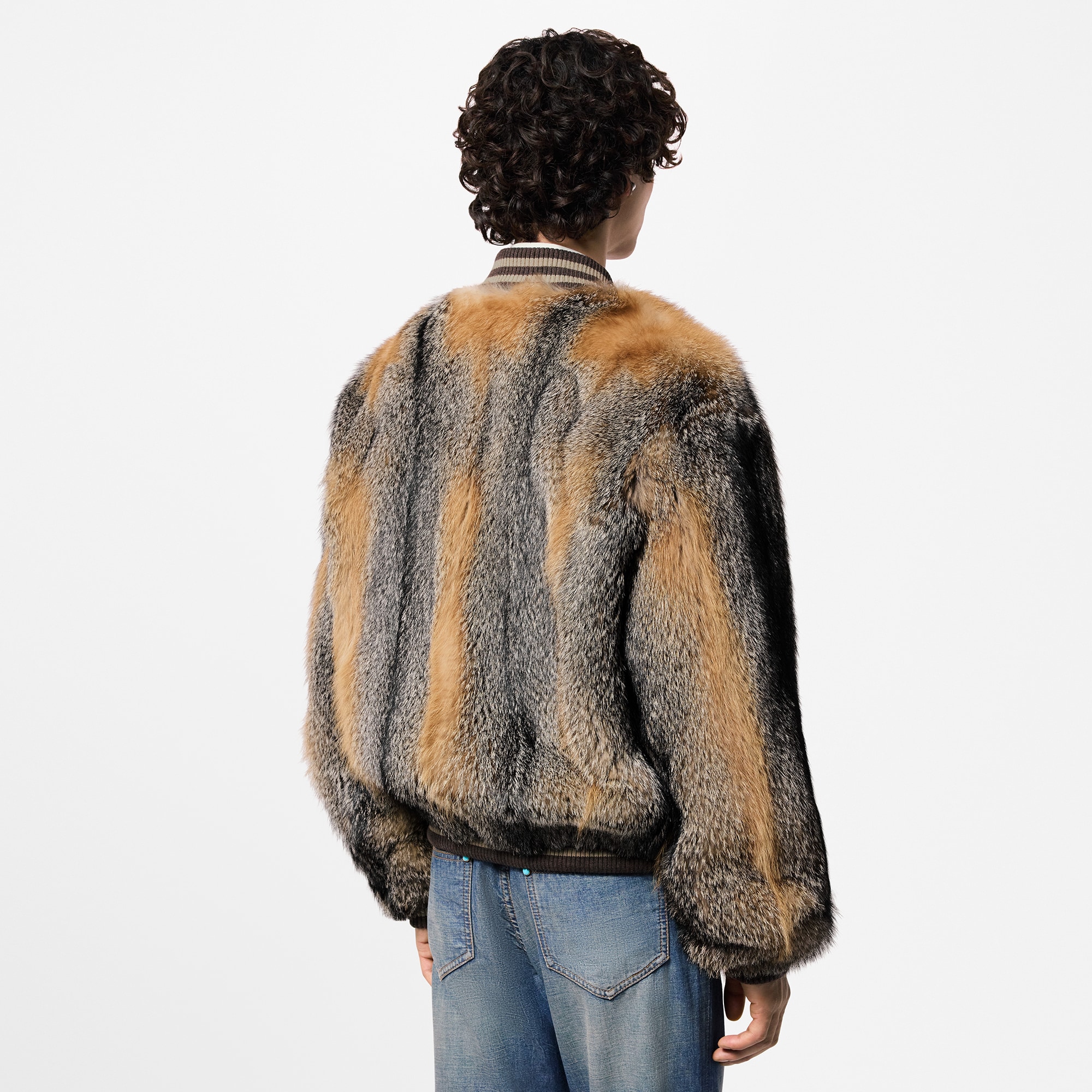 Fox Fur Bomber  in Men