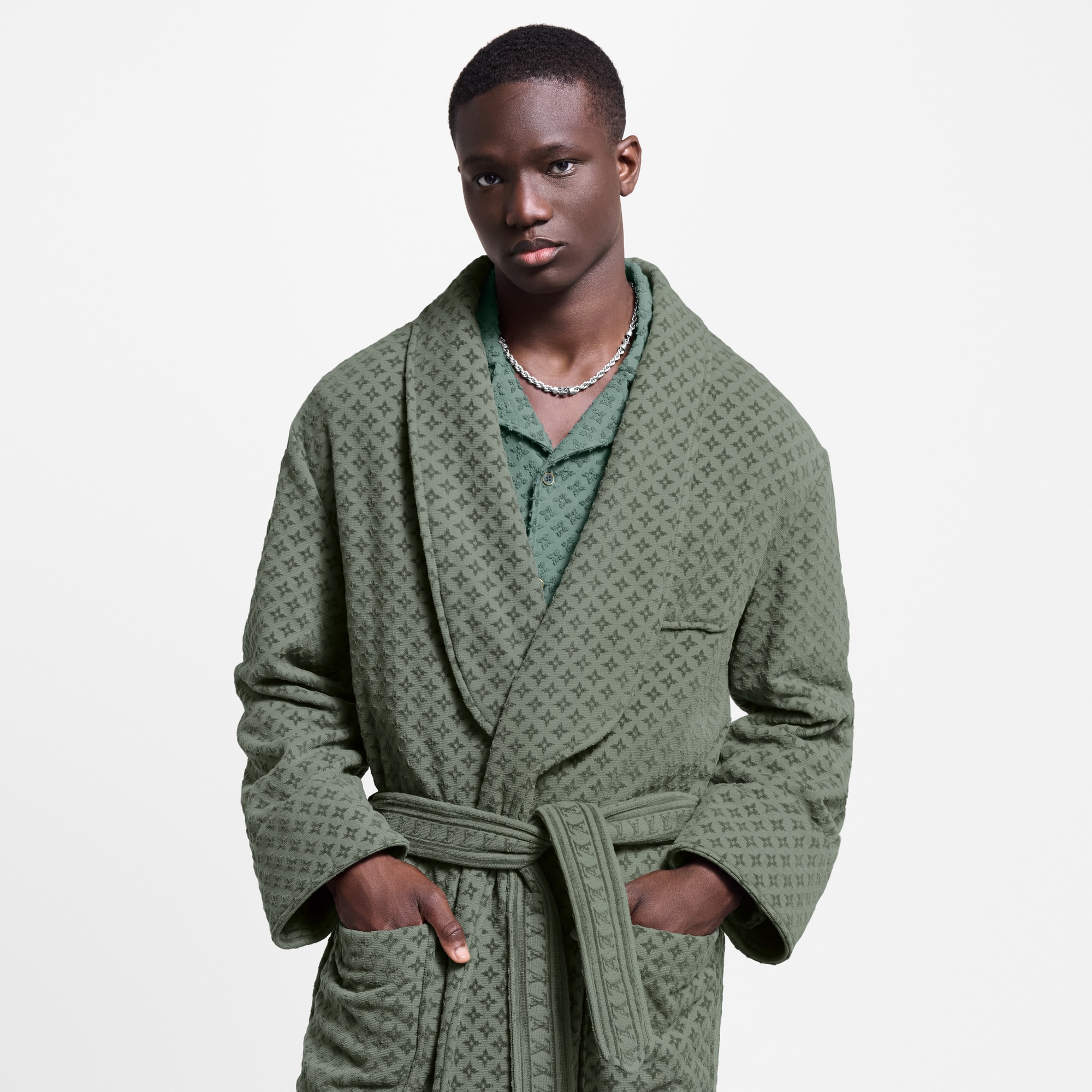 French Terry Robe  in Men