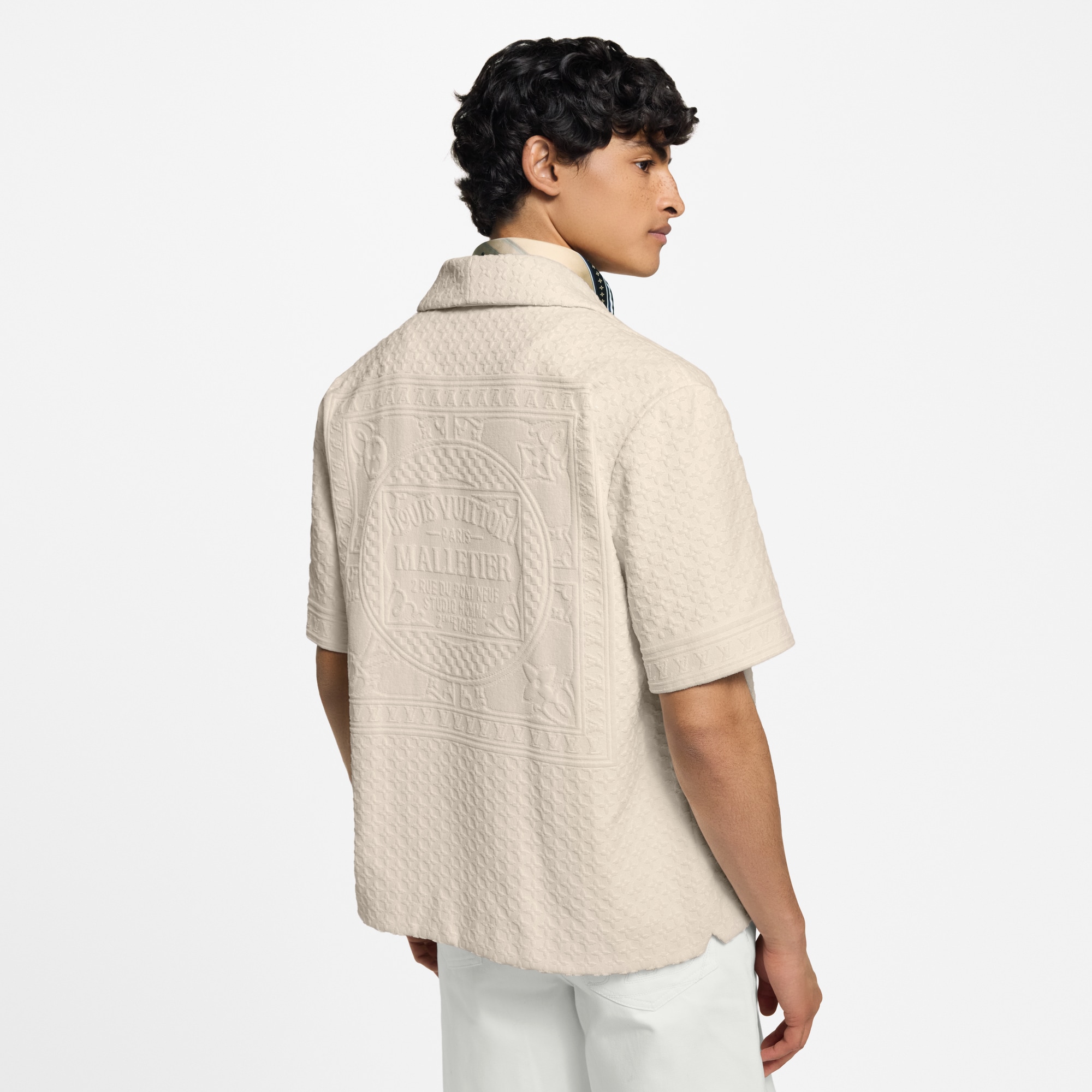 French Terry Short-Sleeved Shirt  in Men