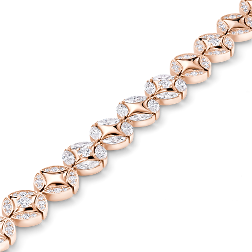 Galaxie Bracelet, Pink Gold and Diamonds in Les Extraordinaires's Jewelry Bracelets collections by Louis Vuitton (Product zoom)